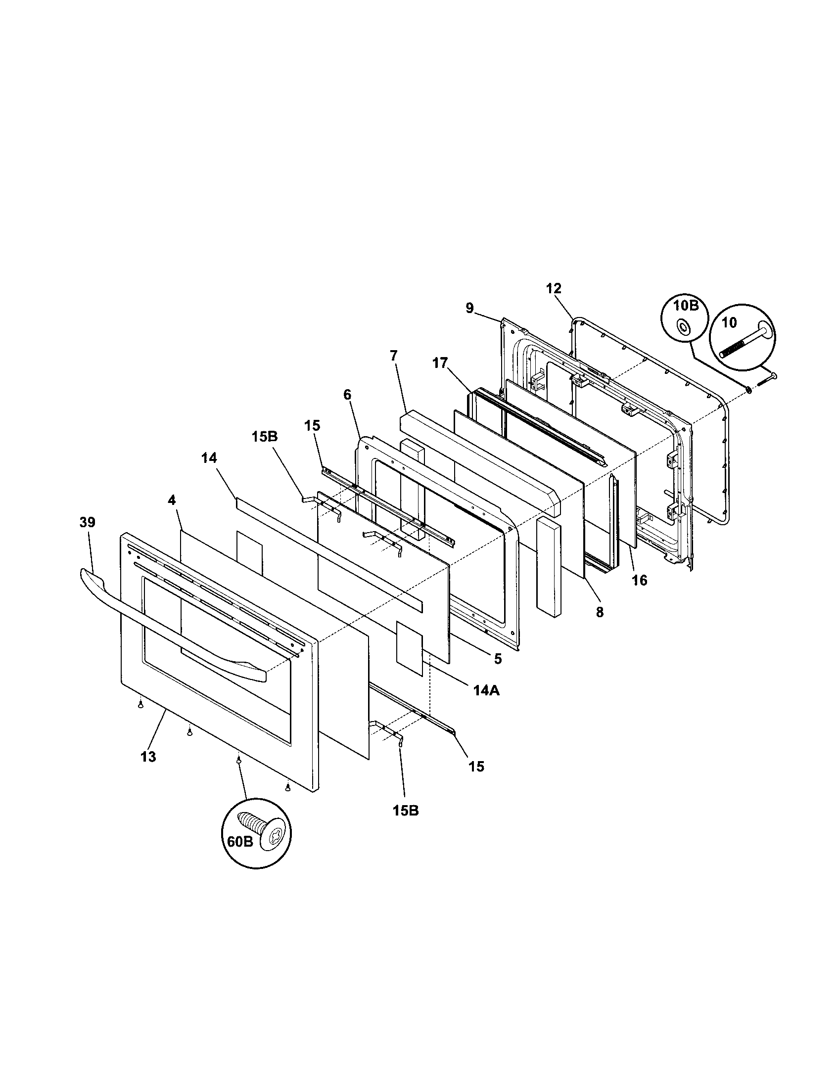 Kenmore 79095413201 door diagram