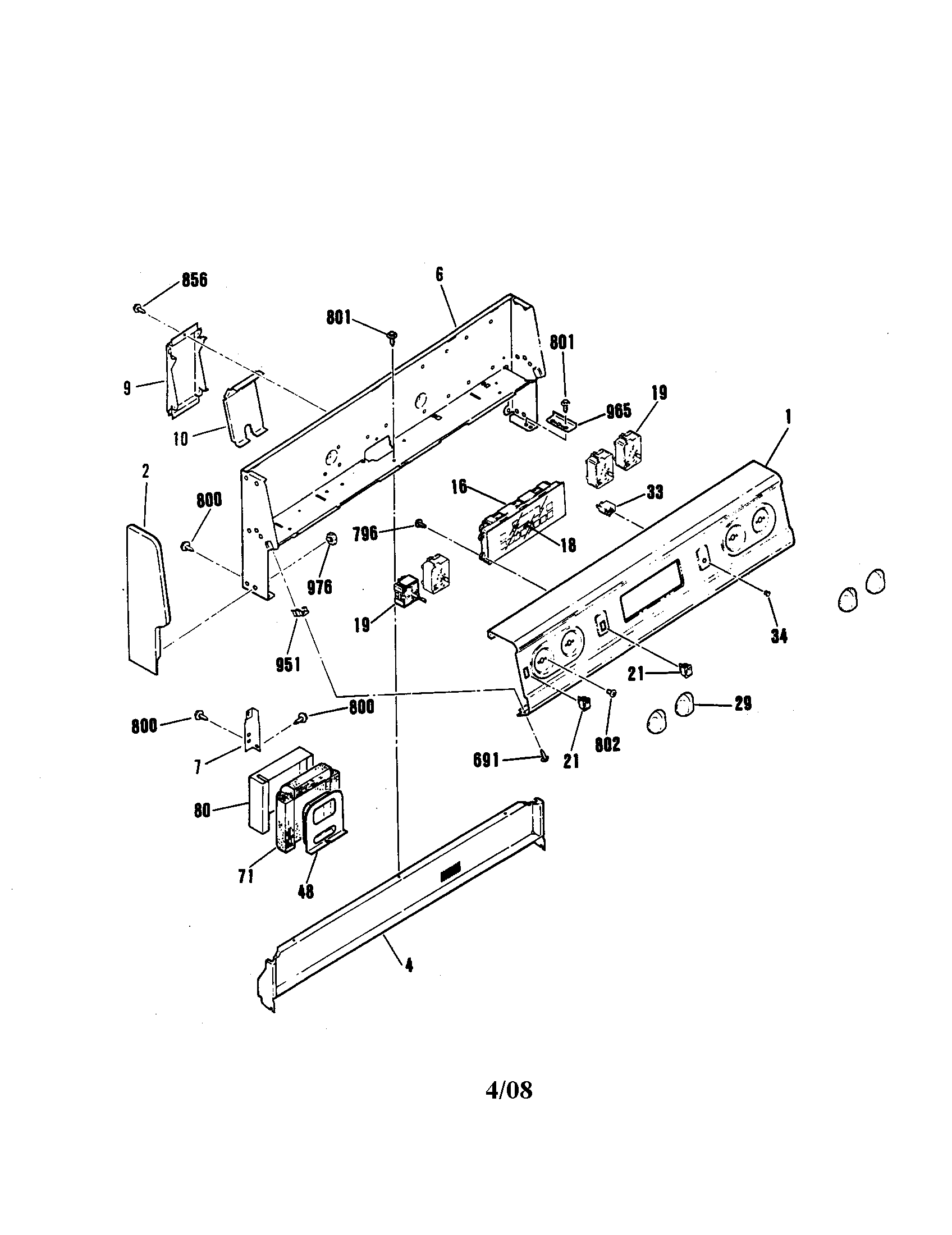 Kenmore 9119584991 backguard diagram