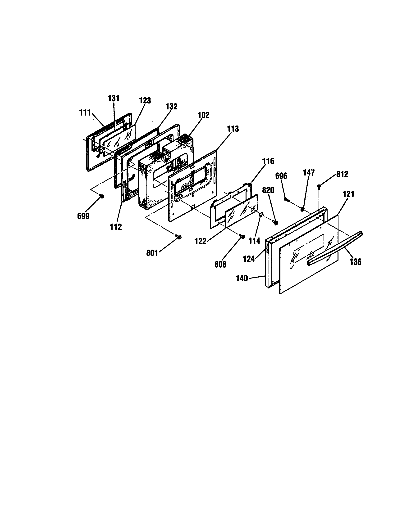 Kenmore 9119584991 door diagram