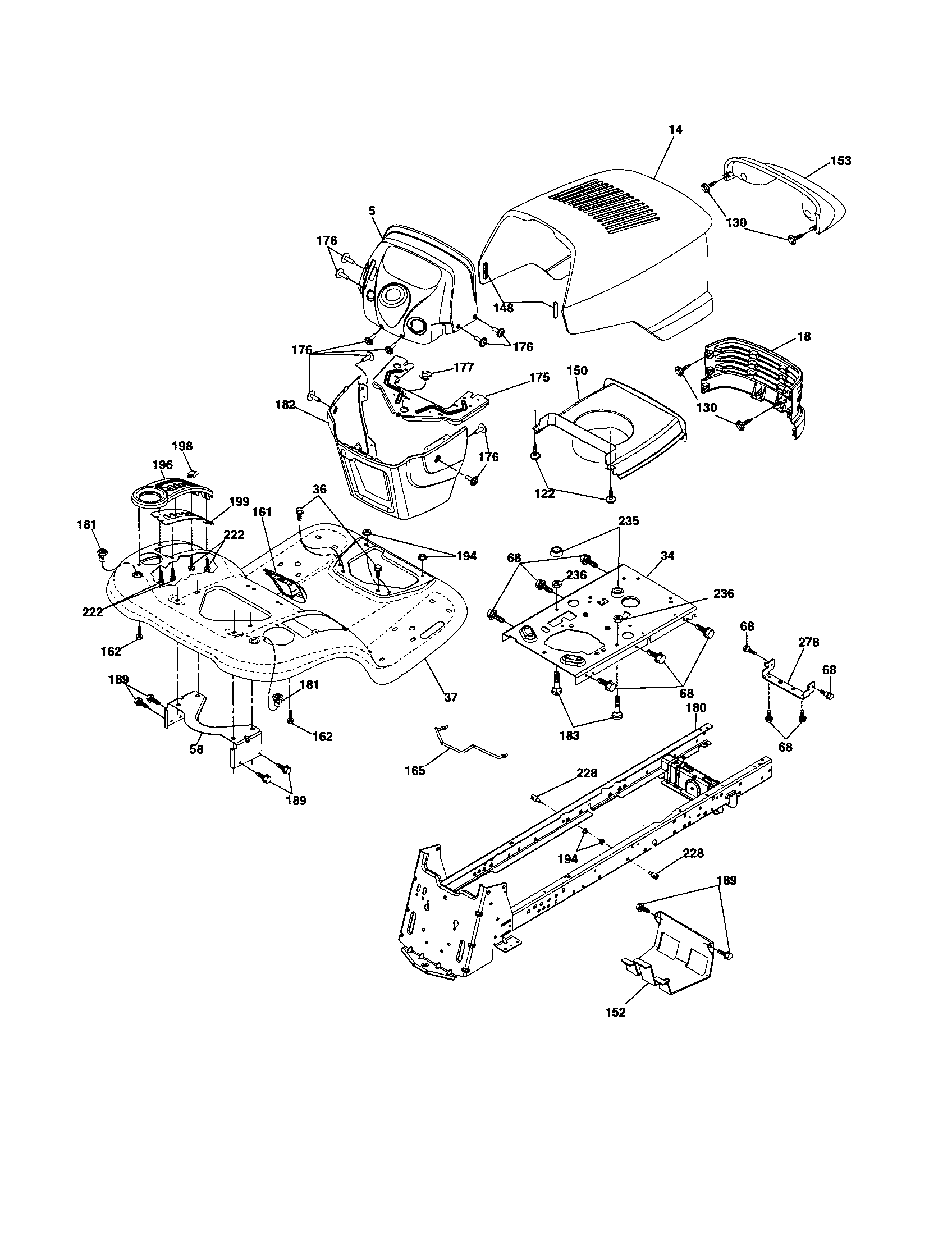 Craftsman 917253260 chassis diagram