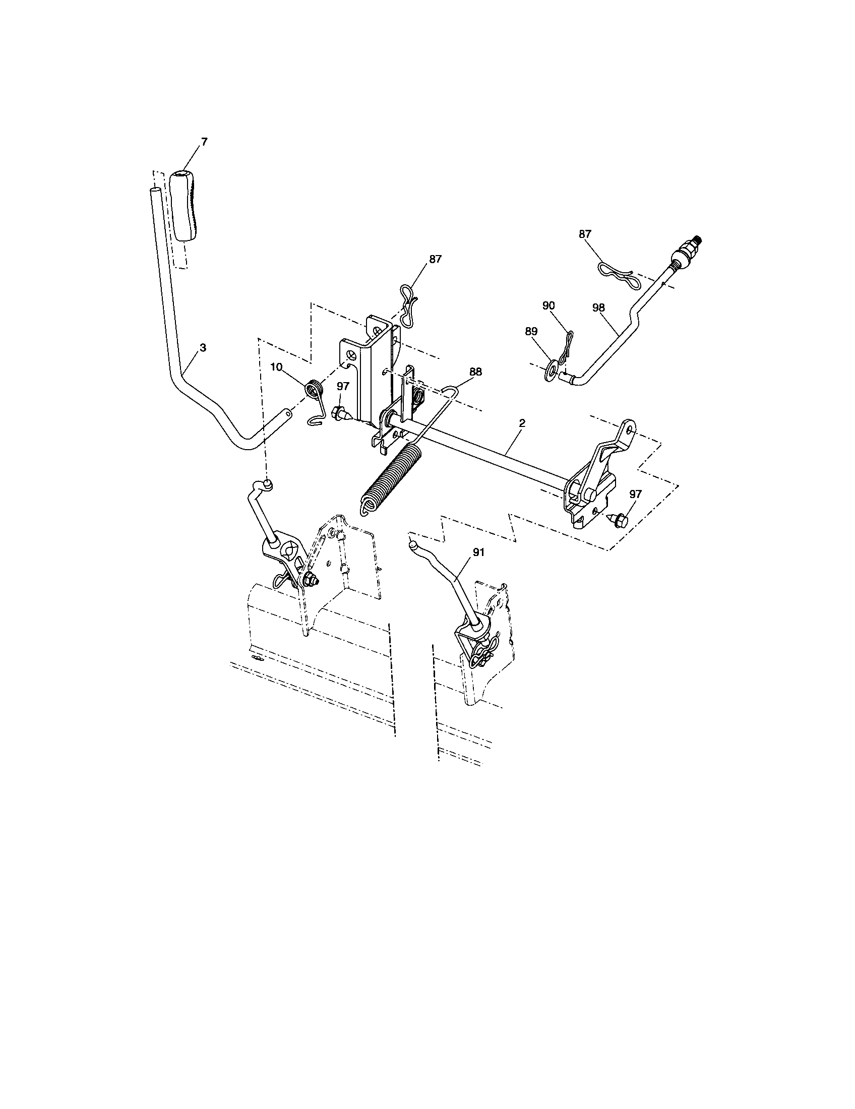 Craftsman 917287132 lift diagram