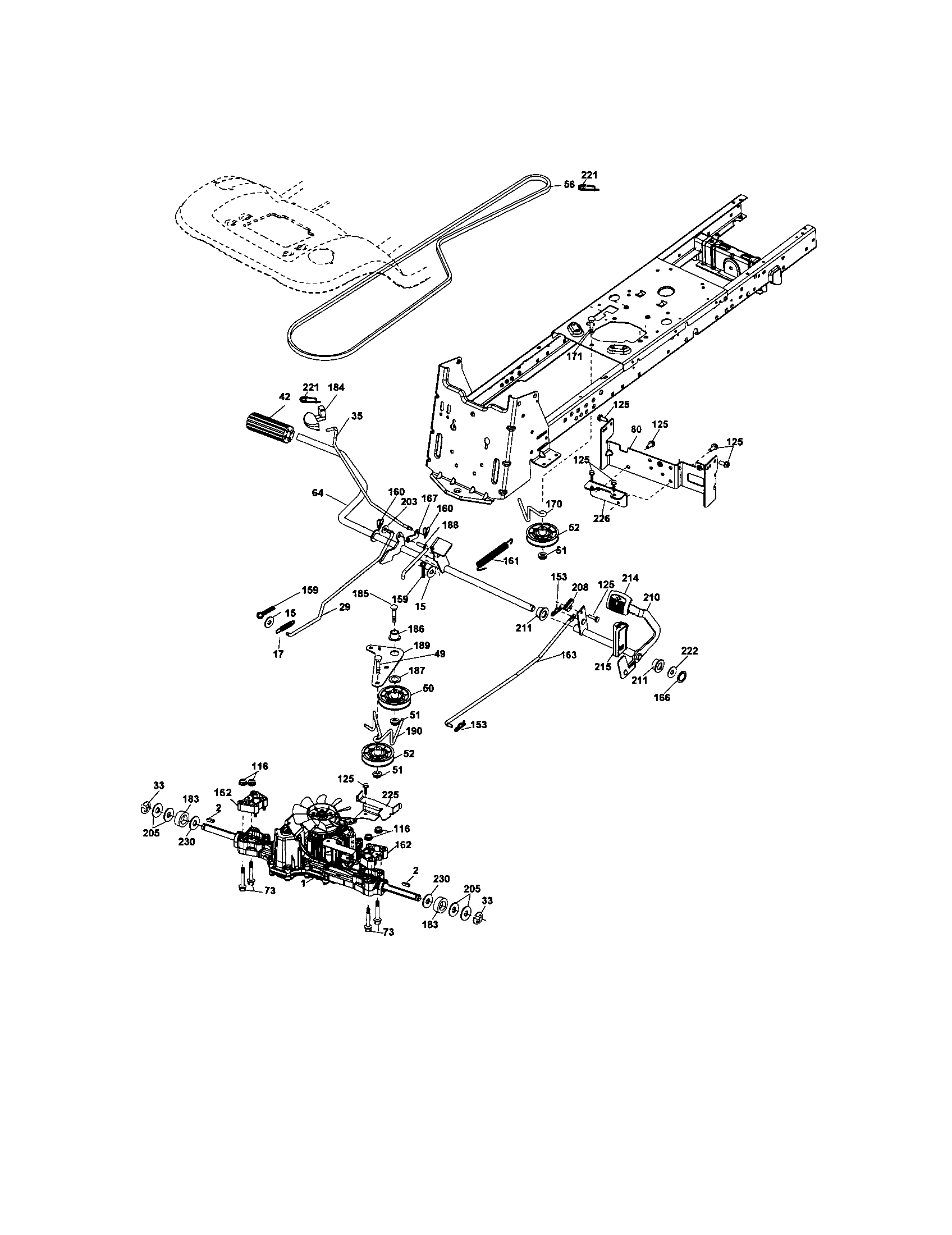 Craftsman 917287140 ground drive diagram