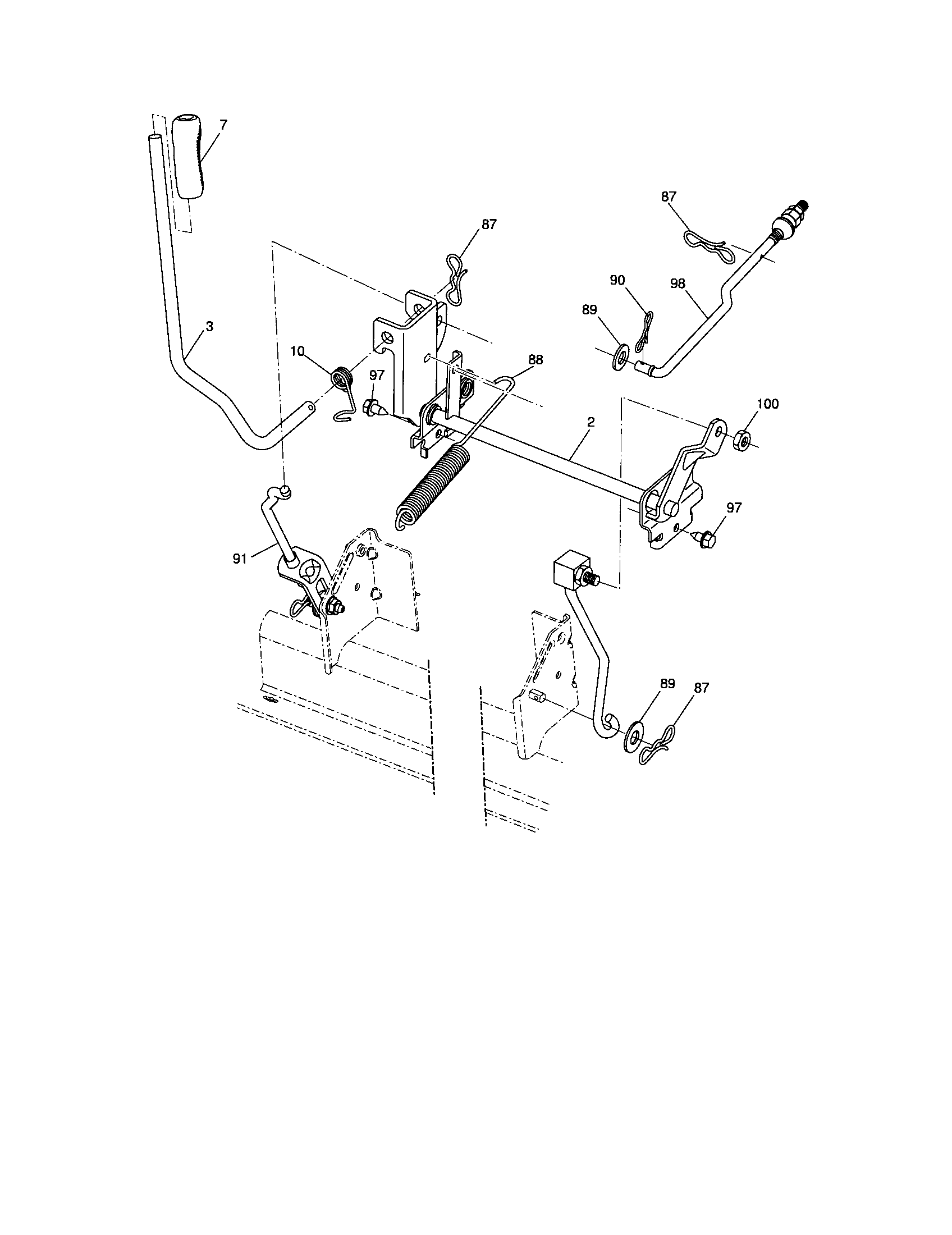 Craftsman 917287140 lift diagram