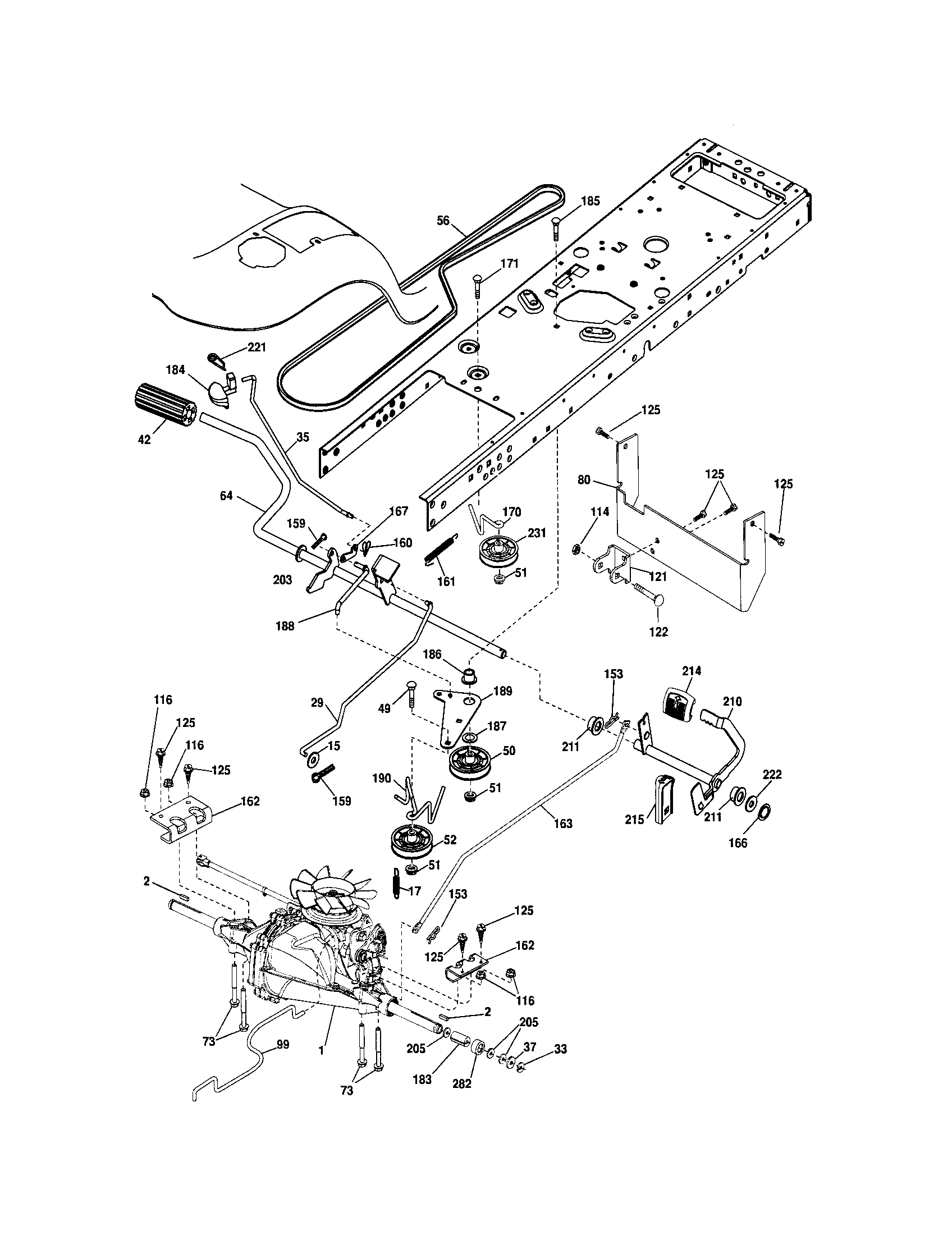 Craftsman 917287141 ground drive diagram