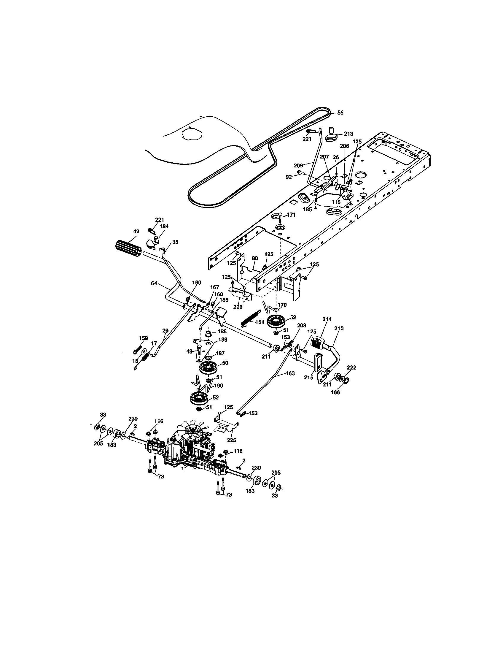 Craftsman 917287360 ground drive diagram
