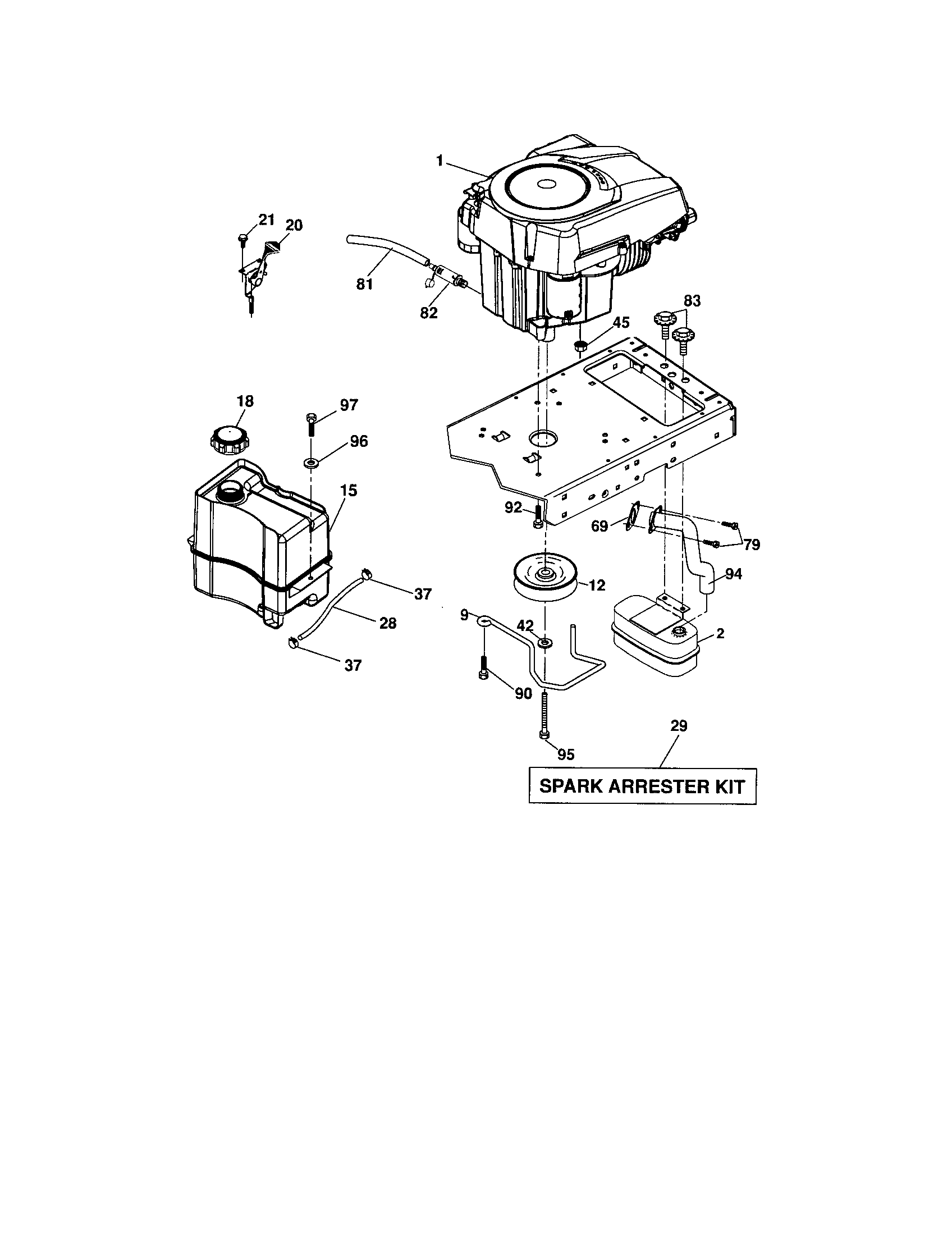 Craftsman 917287360 engine diagram