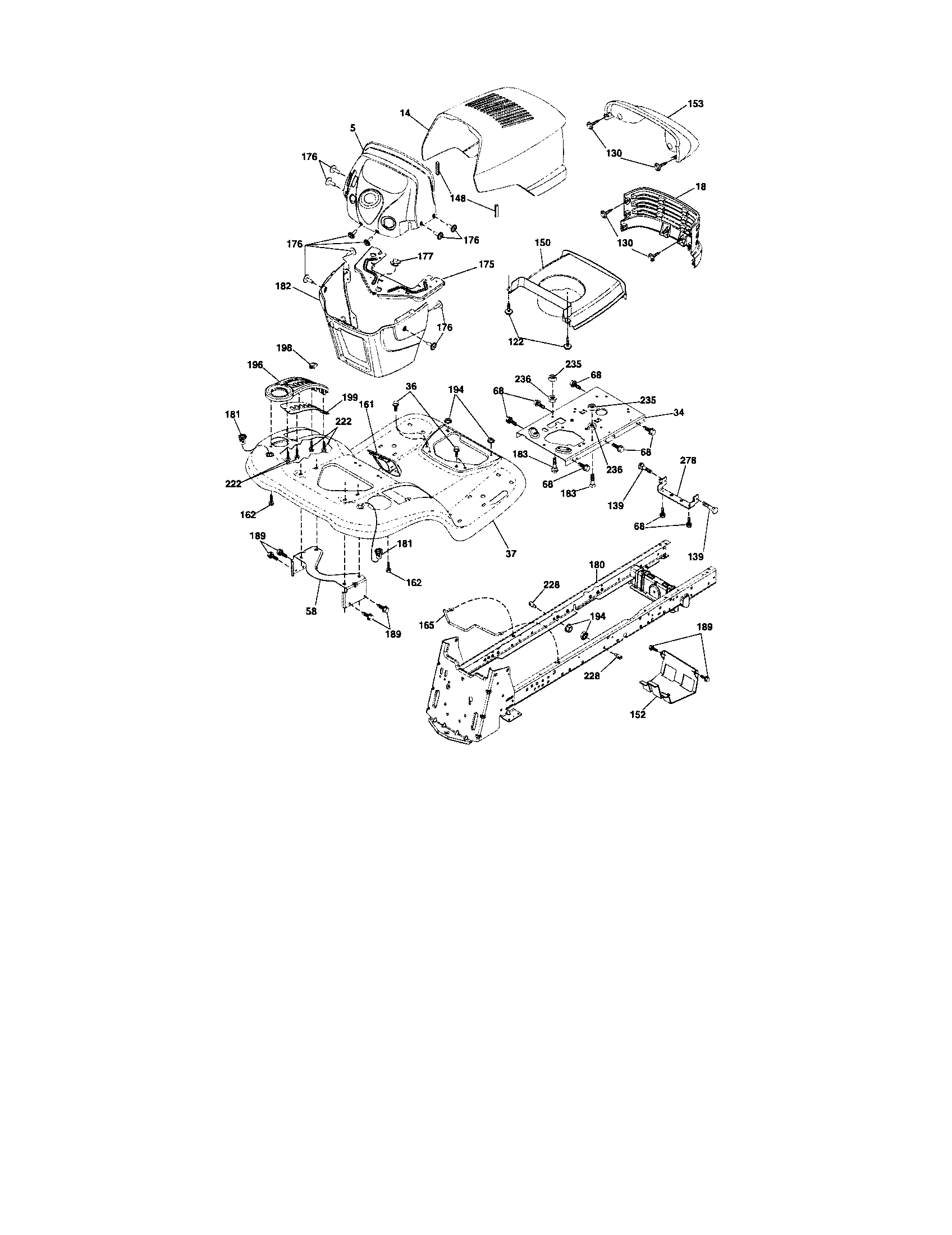 Craftsman 917288460 chassis and enclosures diagram