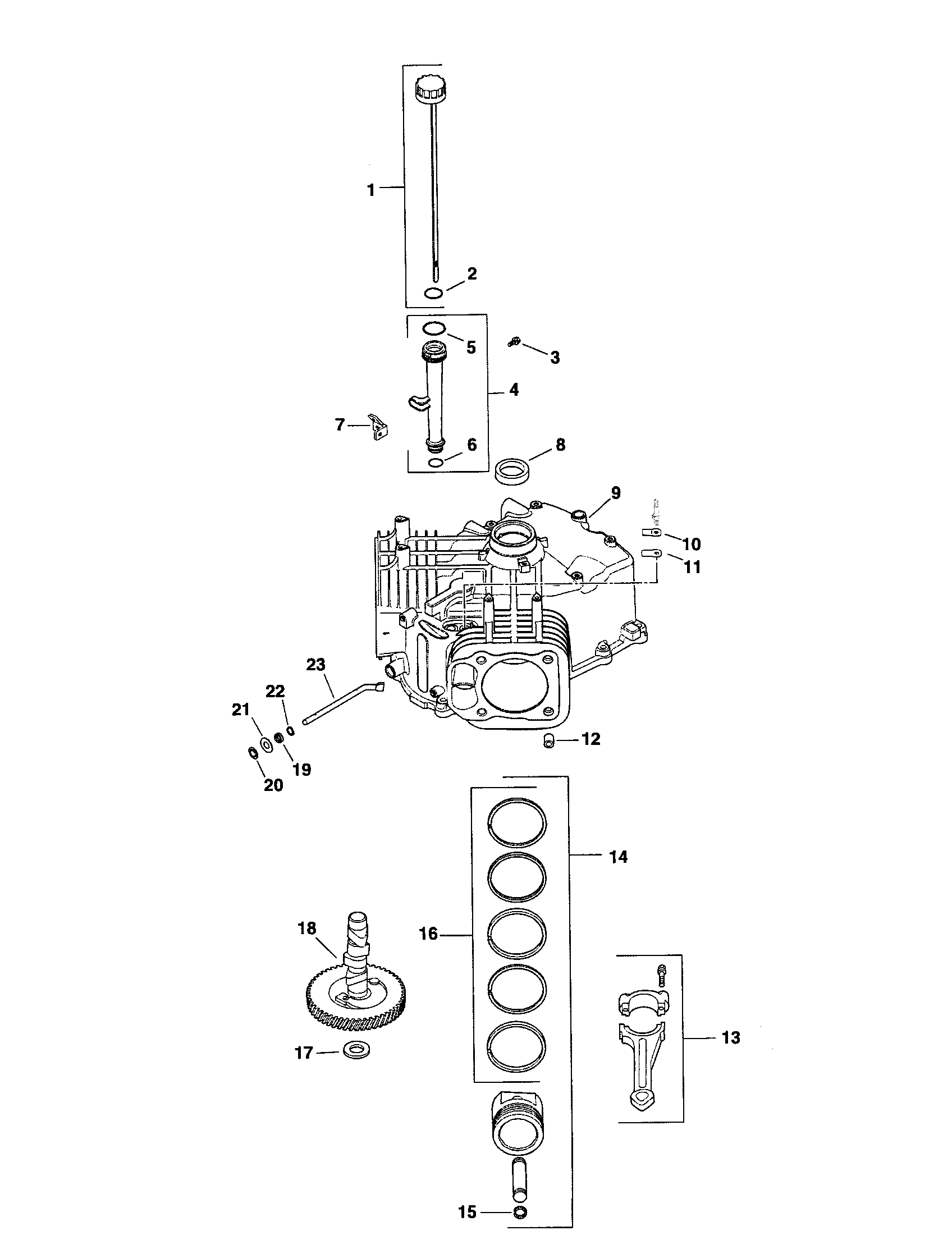 Craftsman 917288740 crankcase diagram