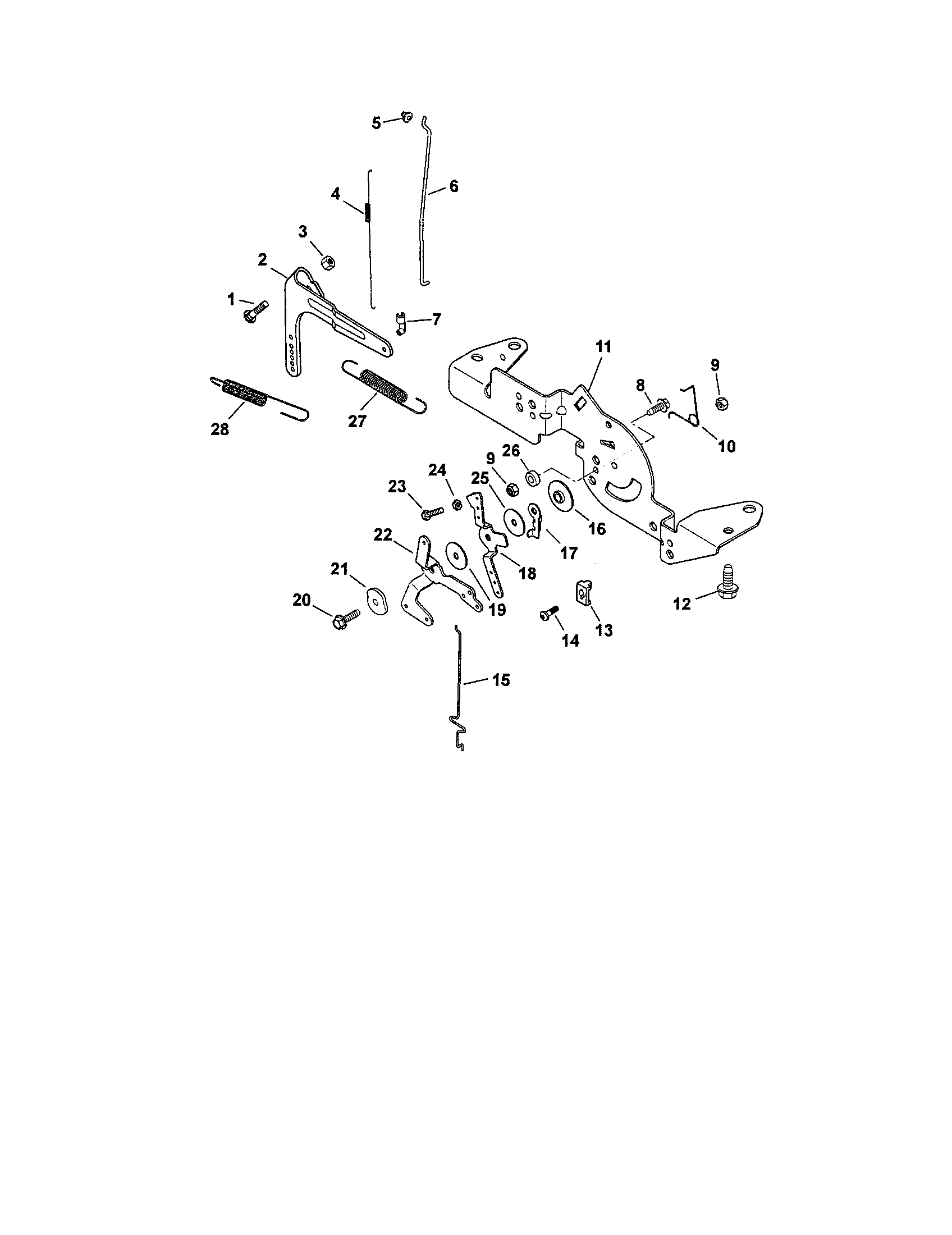 Craftsman 917288740 engine control diagram