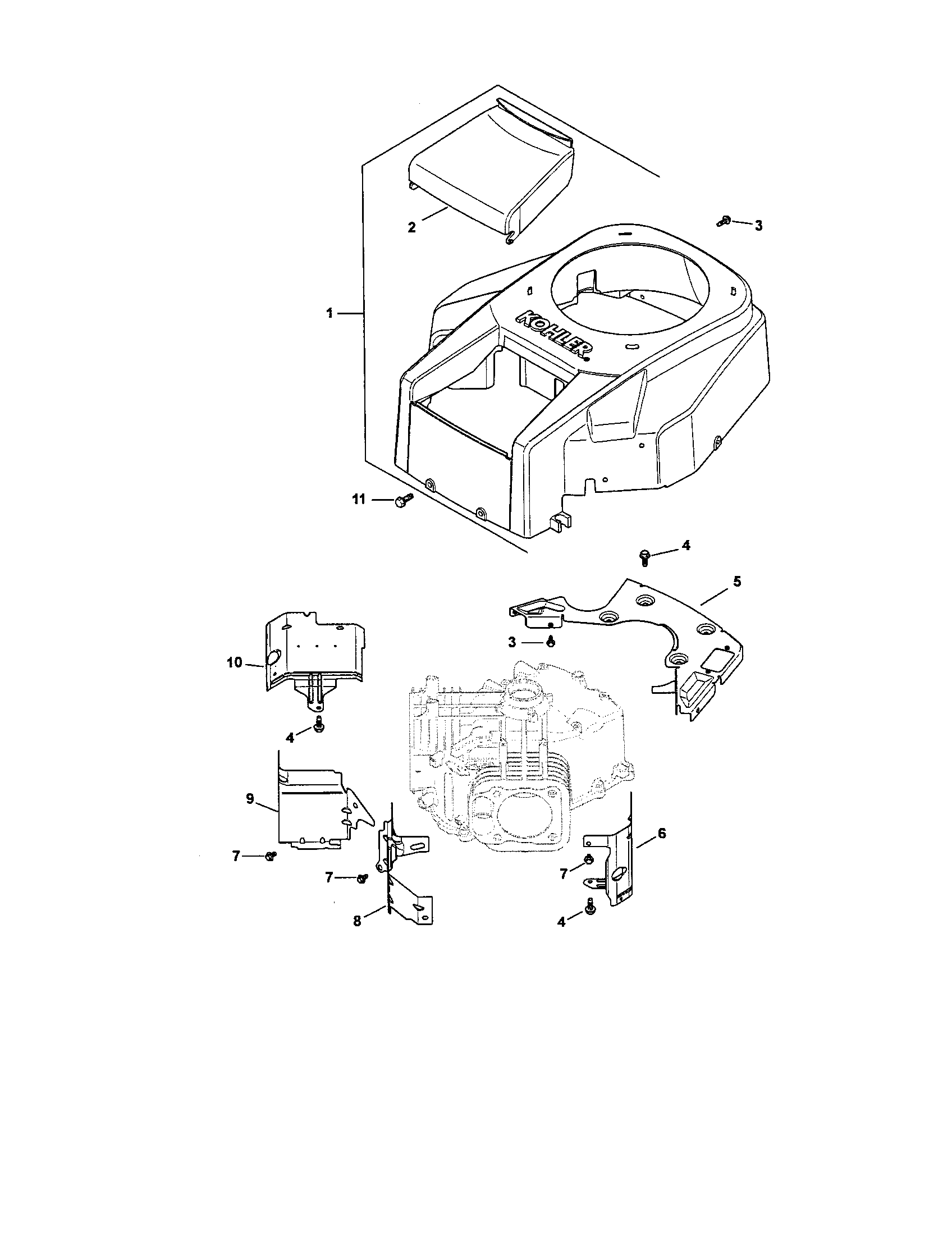 Craftsman 917288740 blower housing diagram
