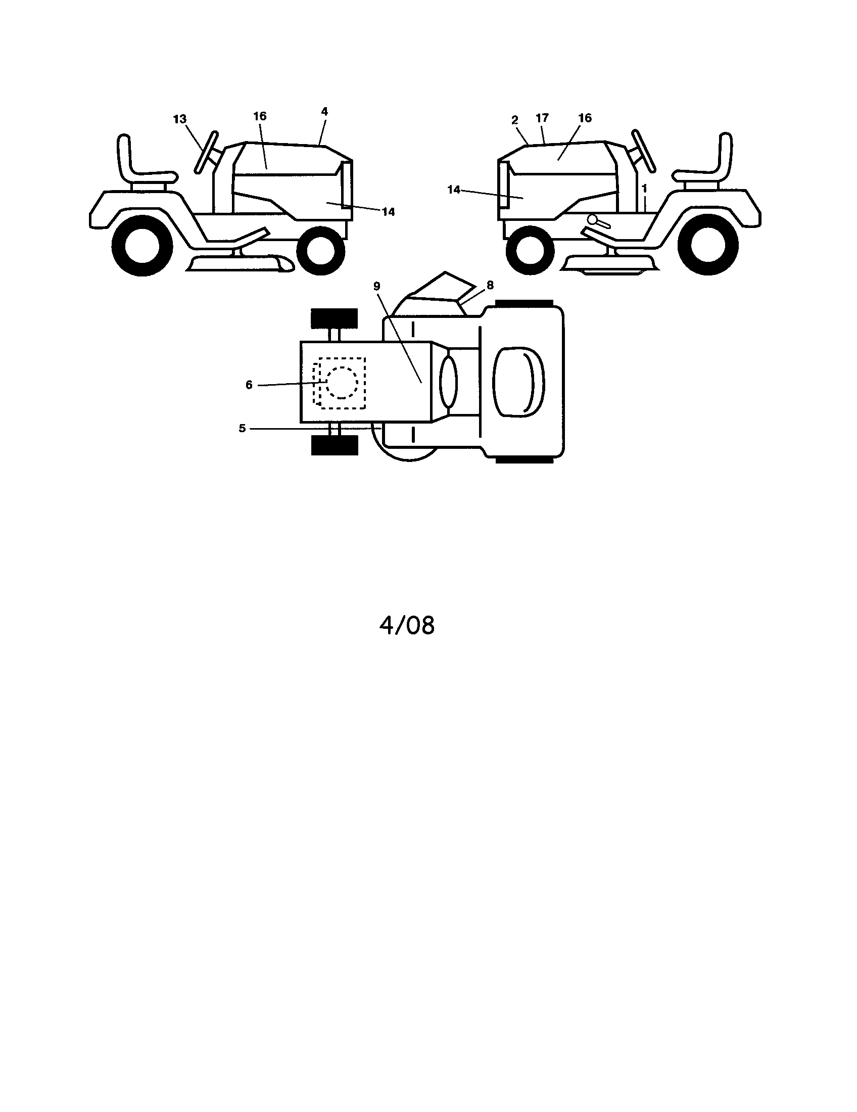 Husqvarna 917287520 decals diagram