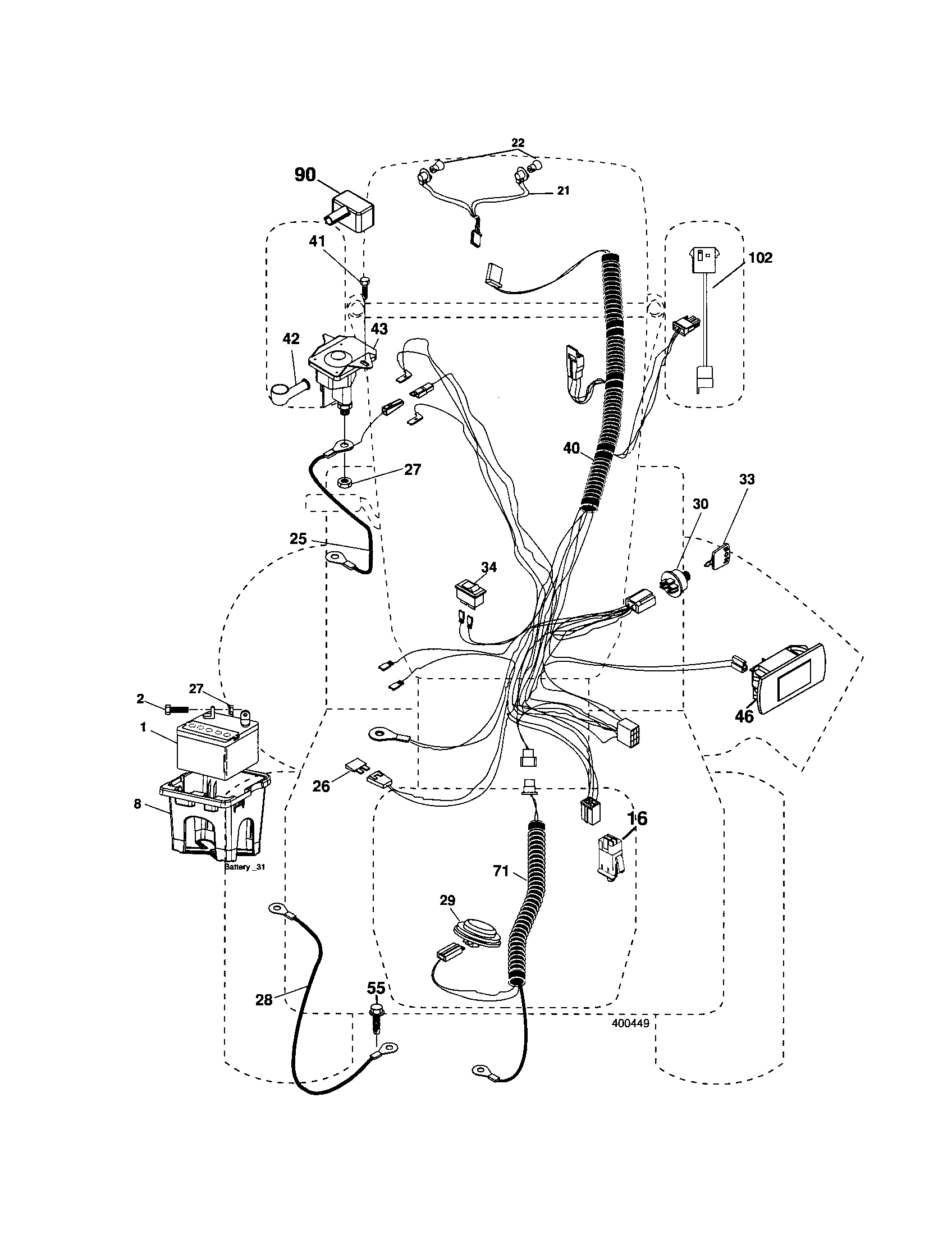 Husqvarna 917287520 electrical diagram