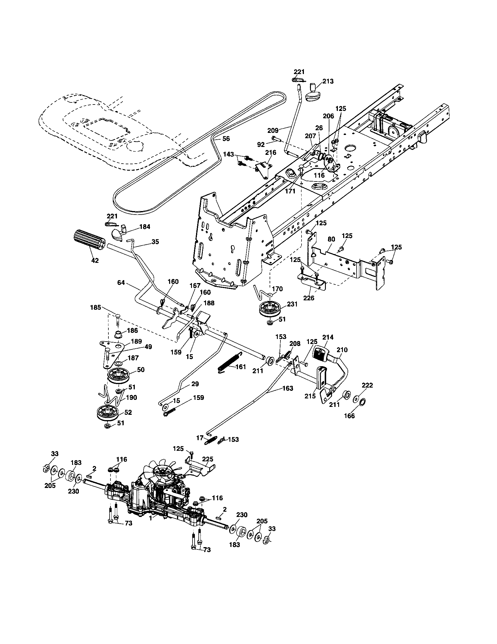 Husqvarna 917287520 drive diagram