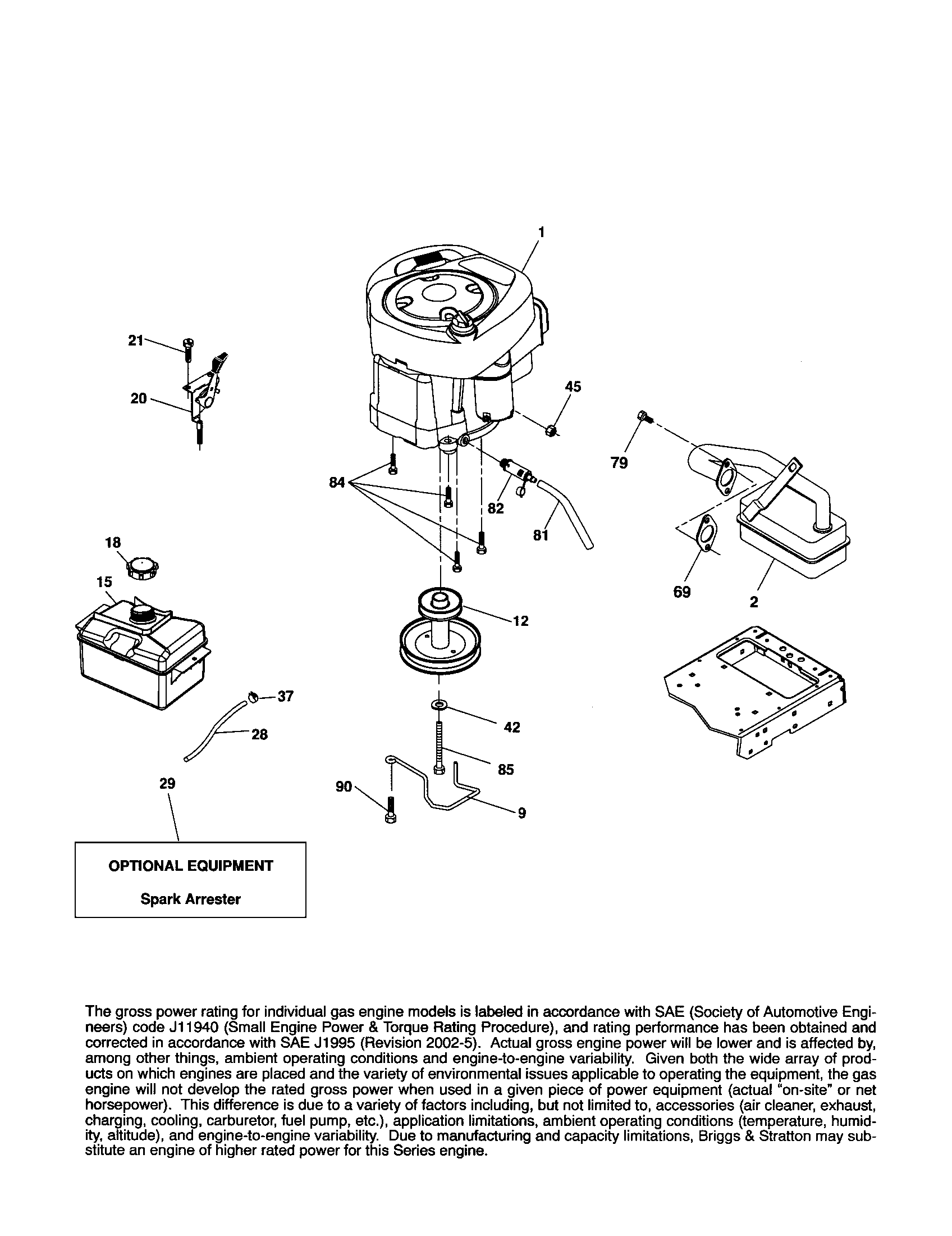 Husqvarna 917287520 engine diagram