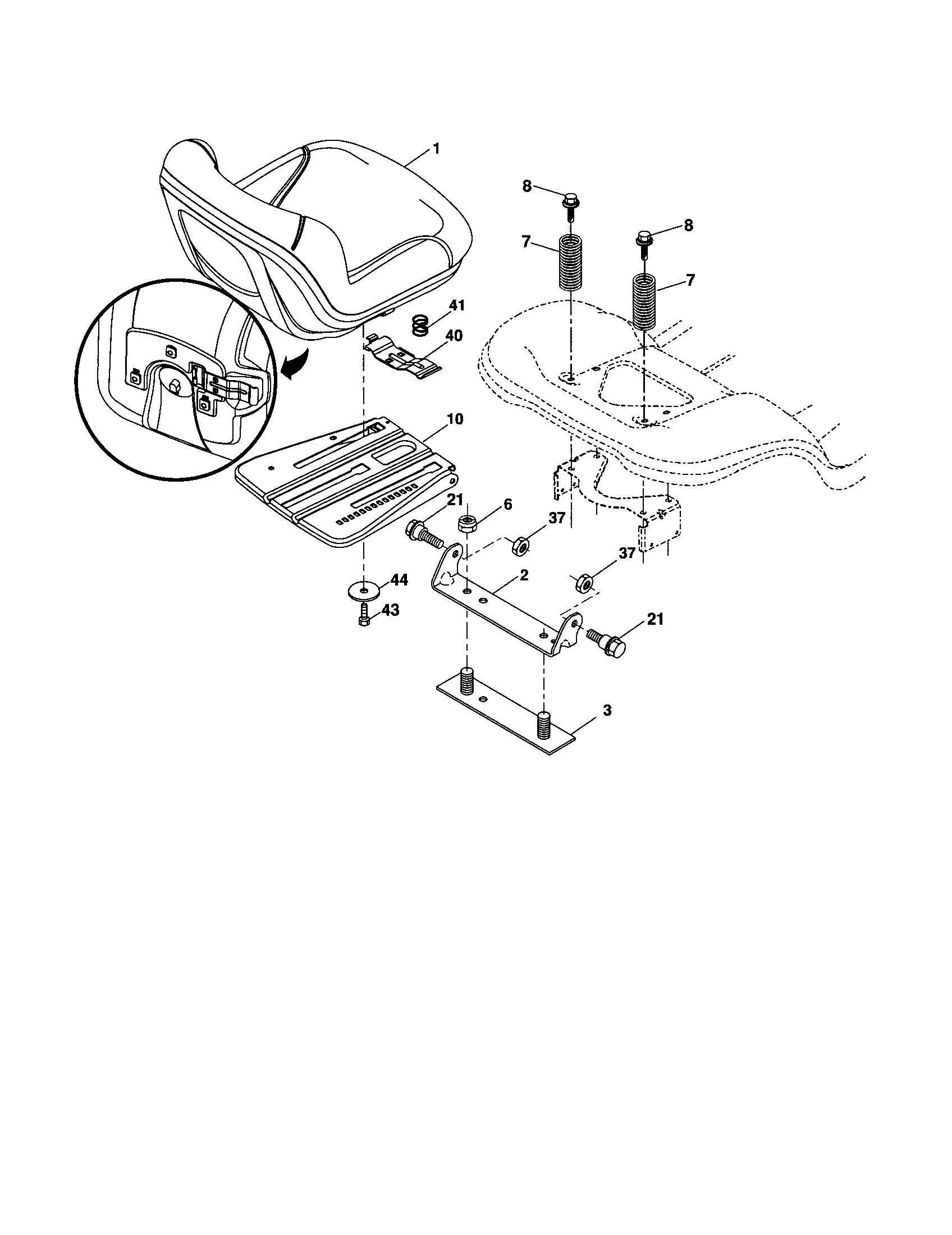Husqvarna 917287520 seat diagram
