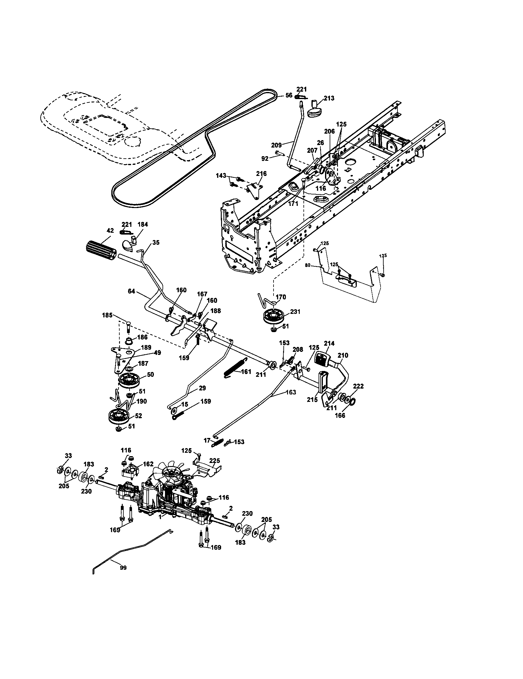 Husqvarna 917287540 drive diagram