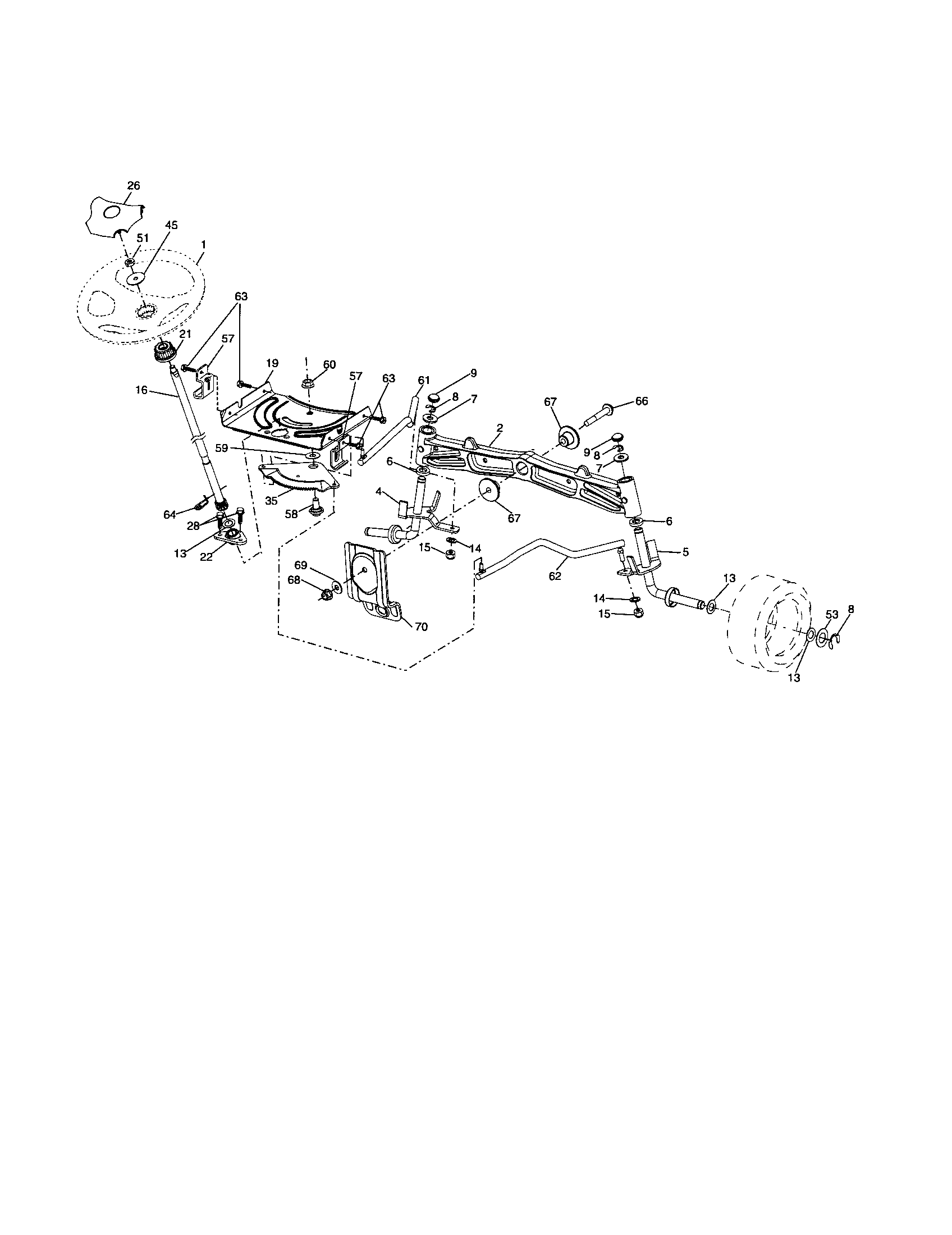 Husqvarna 917287540 steering diagram