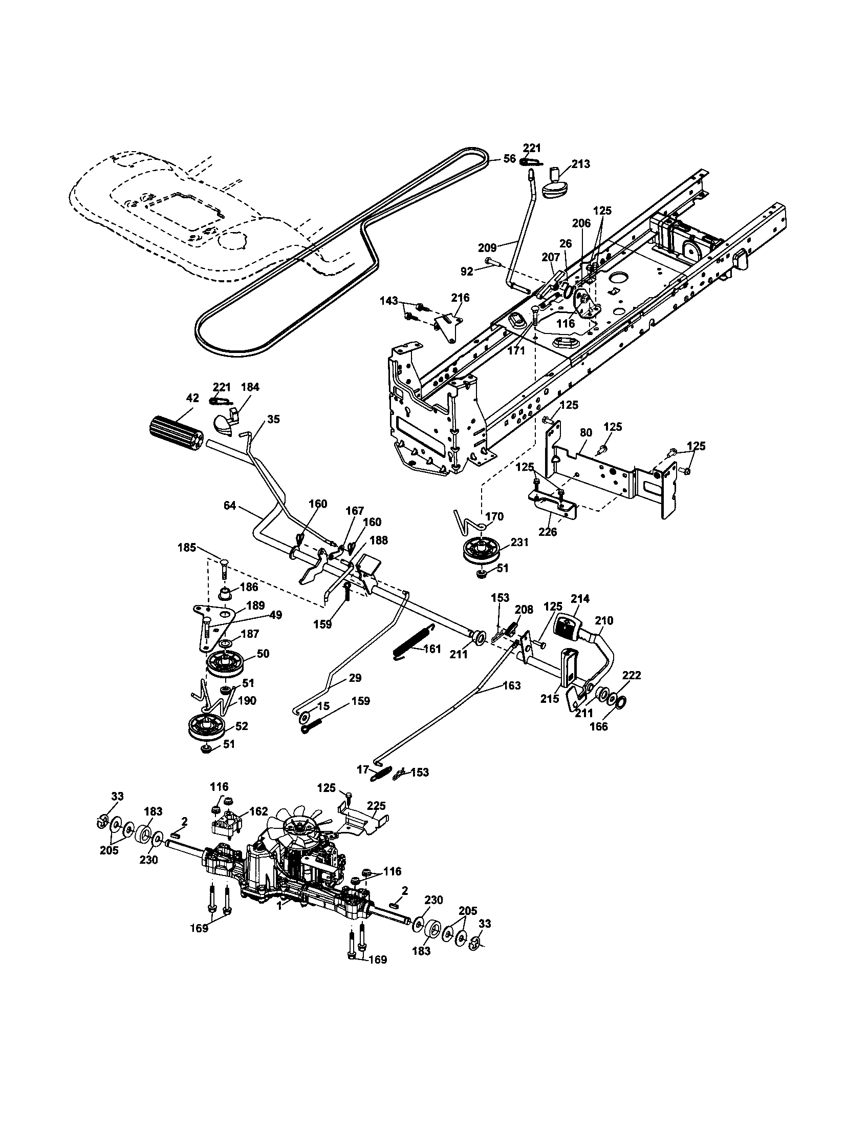 Husqvarna 917287541 drive diagram