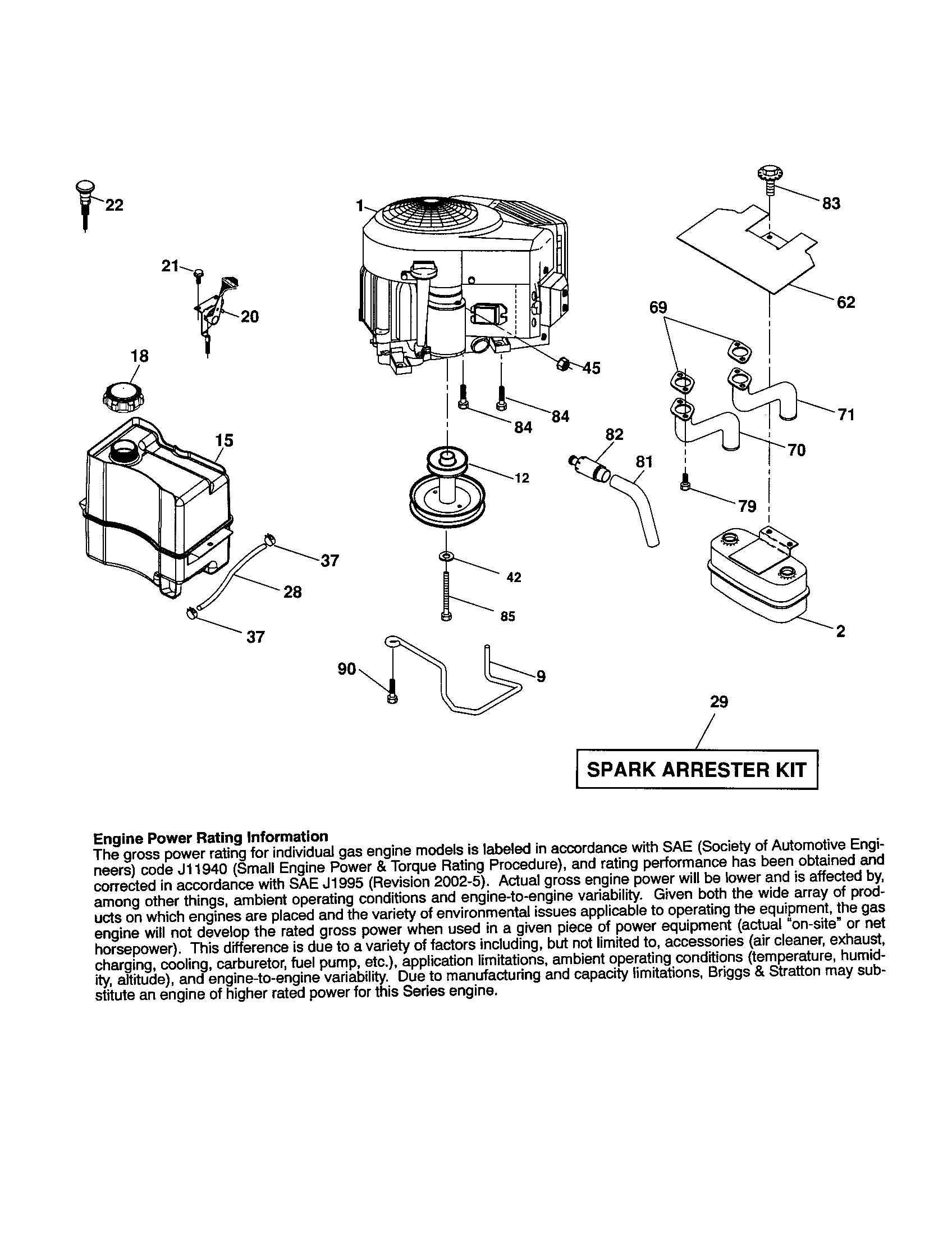 Husqvarna 917287541 engine diagram