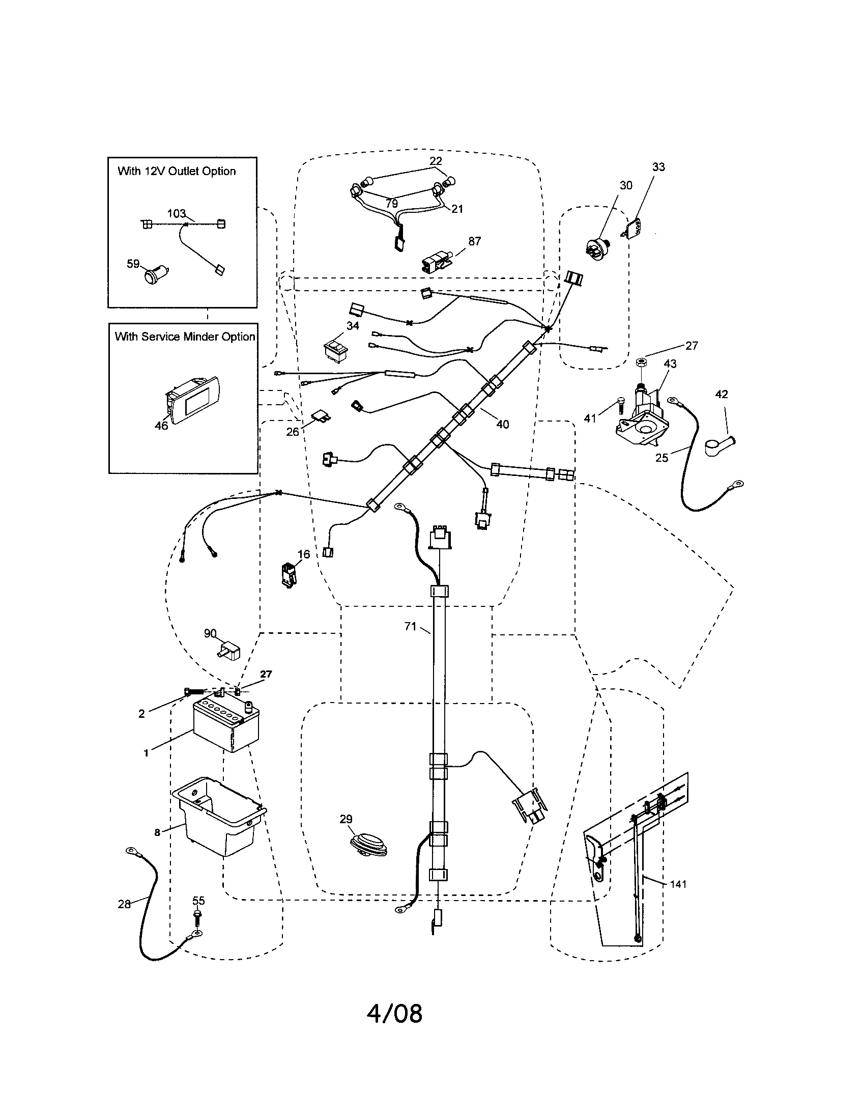 Husqvarna YTH2246-917287542 electrical diagram