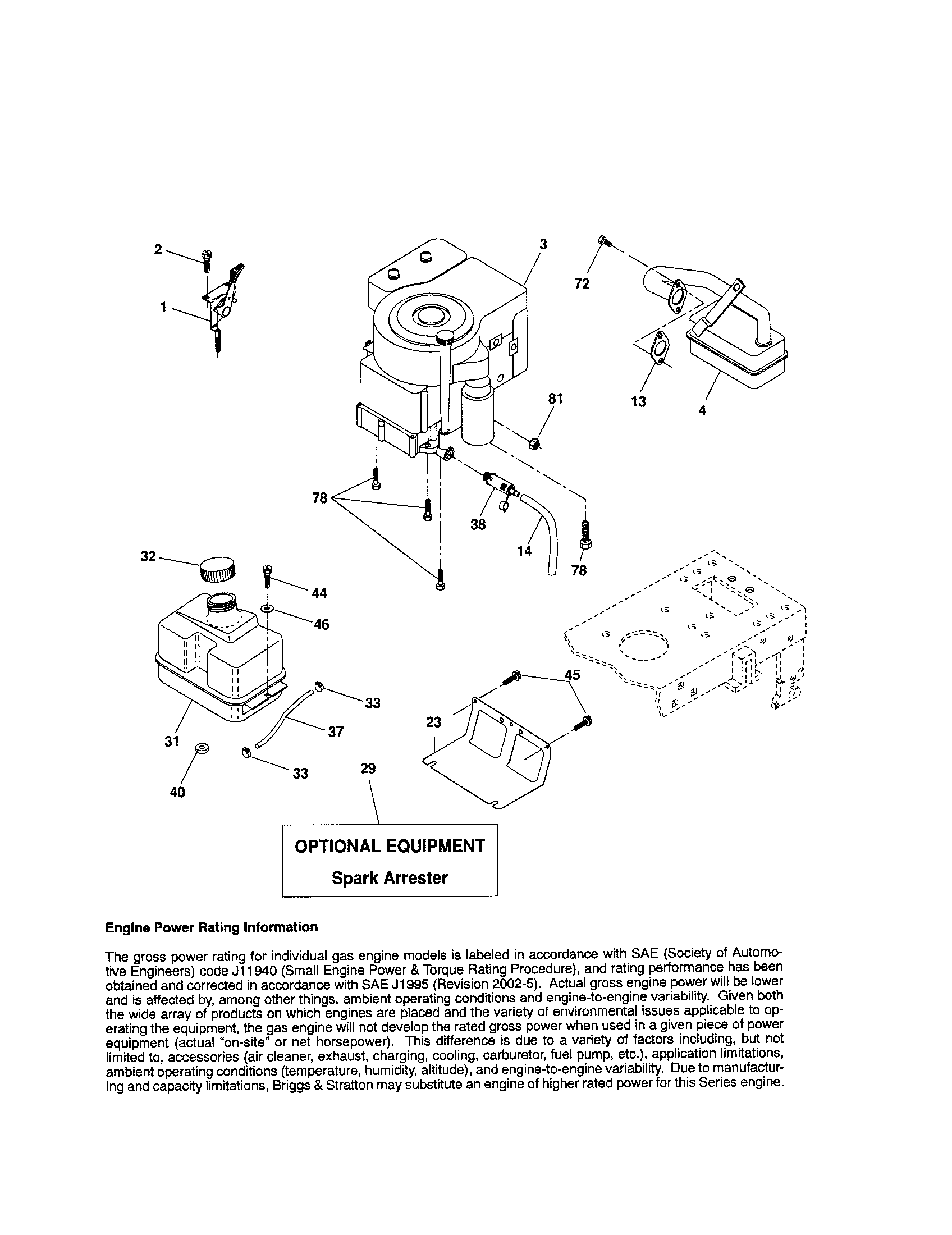 Craftsman 917286050 engine diagram