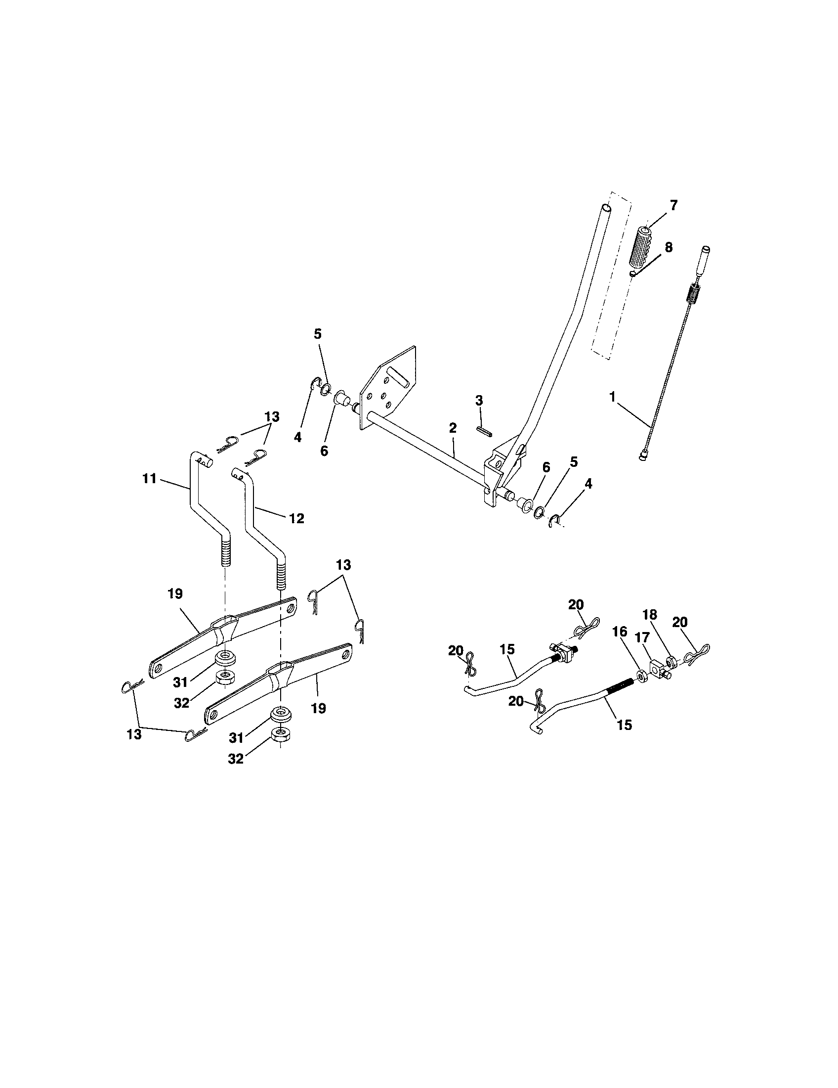 Craftsman 917286050 lift diagram