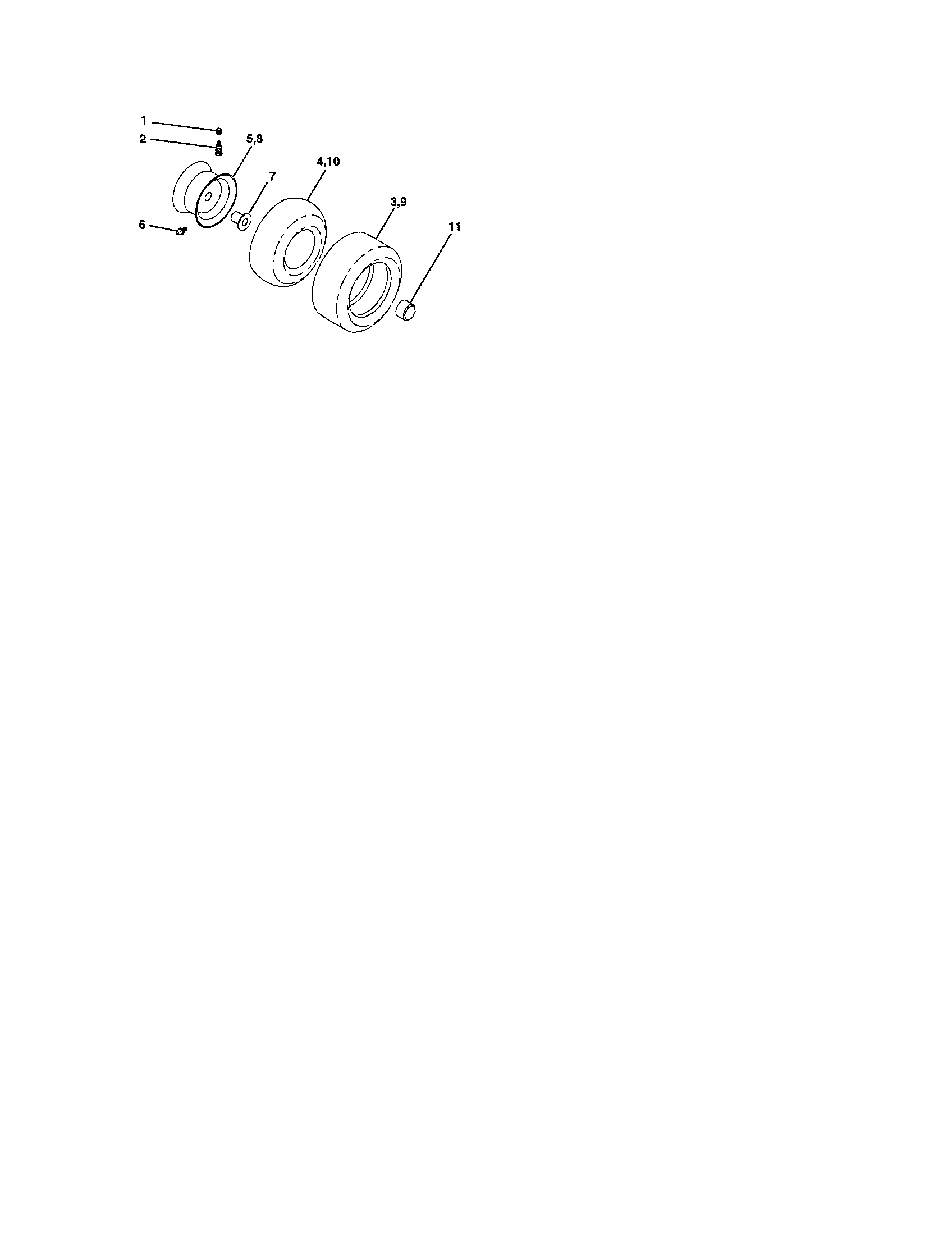 Craftsman 917288080 wheels and tires diagram