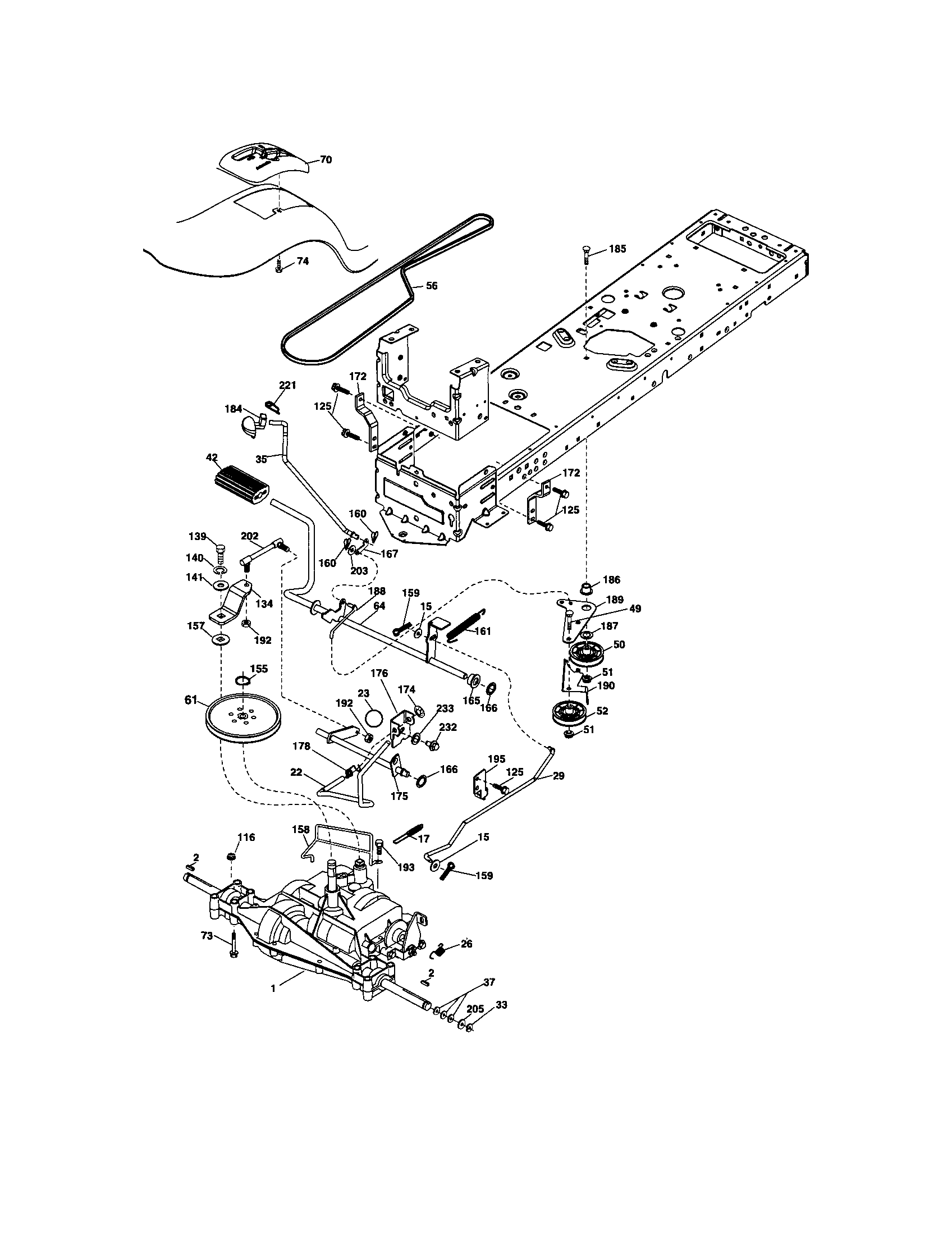 Craftsman 917288331 ground drive diagram