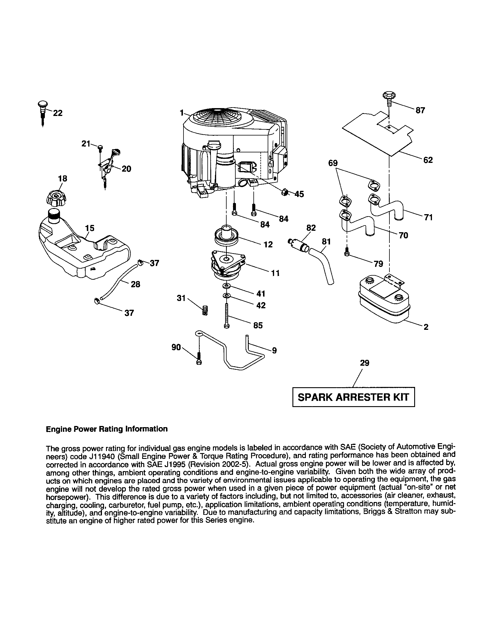 Craftsman 917257491 engine diagram