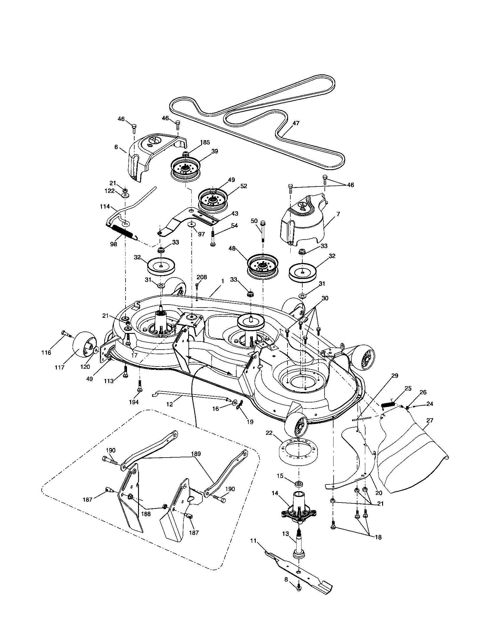 Craftsman 917257491 mower diagram
