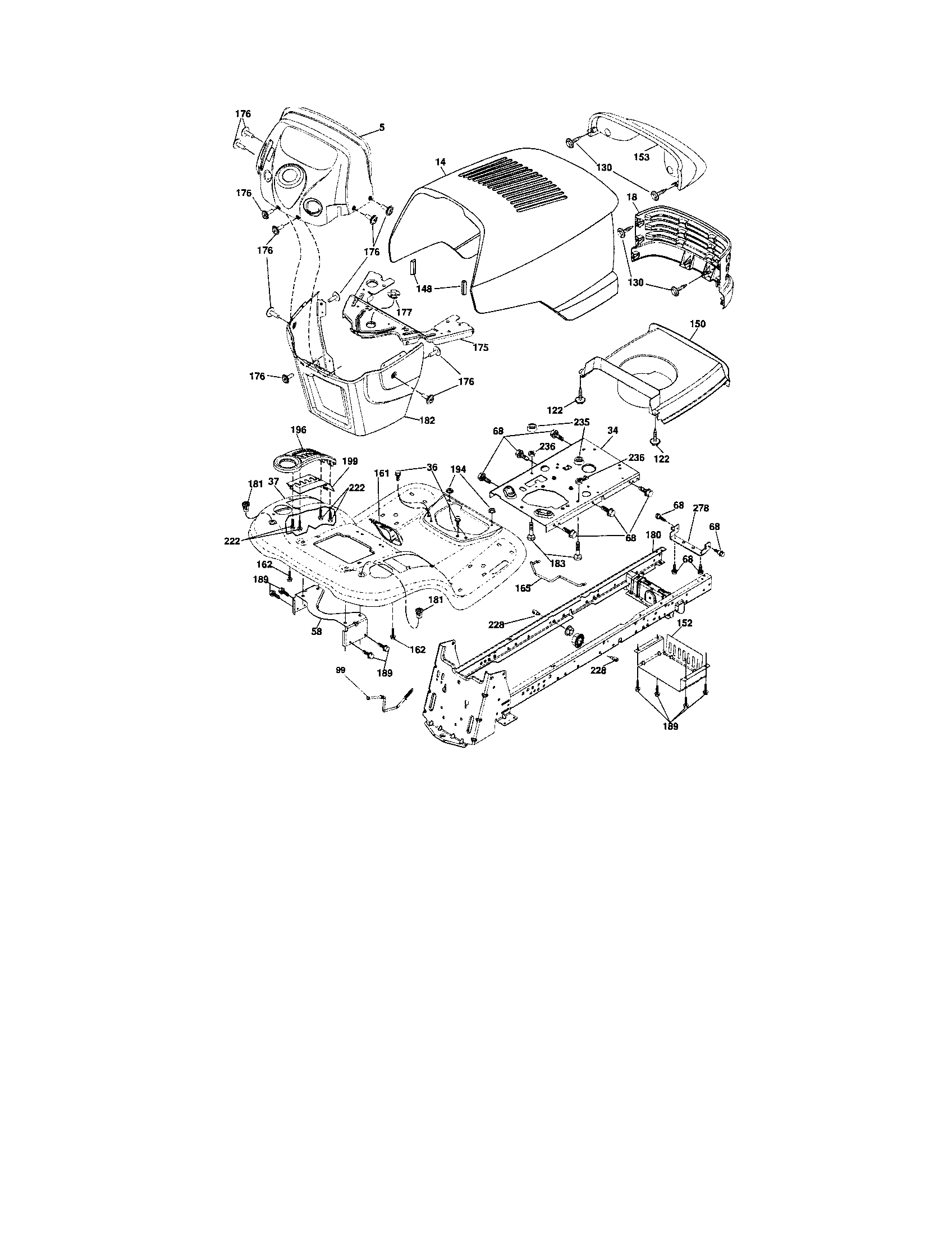 Craftsman 917288461 chassis and enclosures diagram
