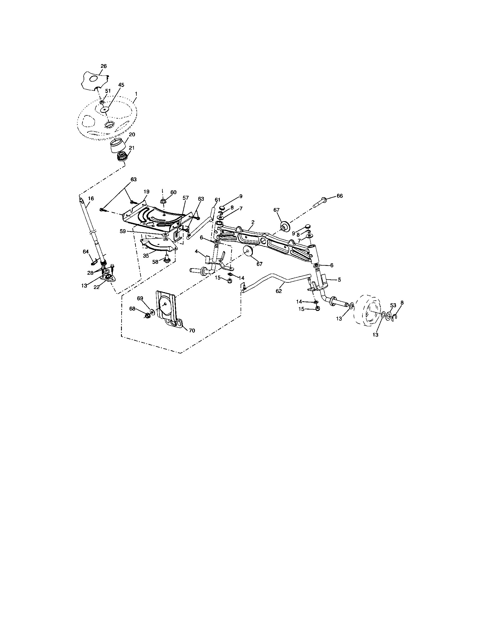Craftsman 917288461 steering diagram