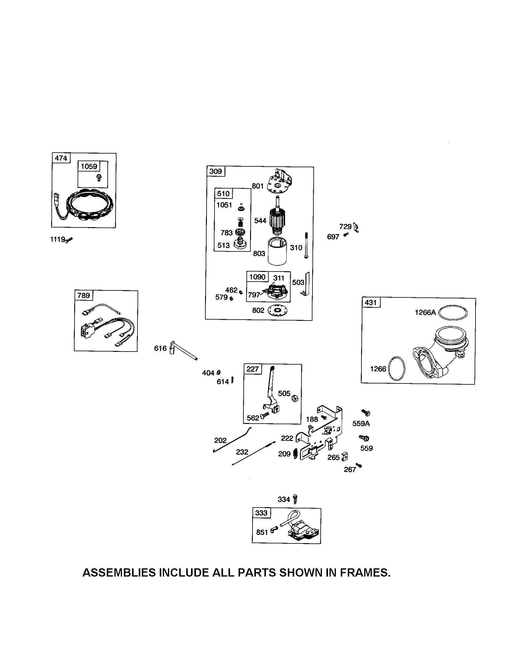 Craftsman 917253751 starter motor/magneto armture/alternator diagram