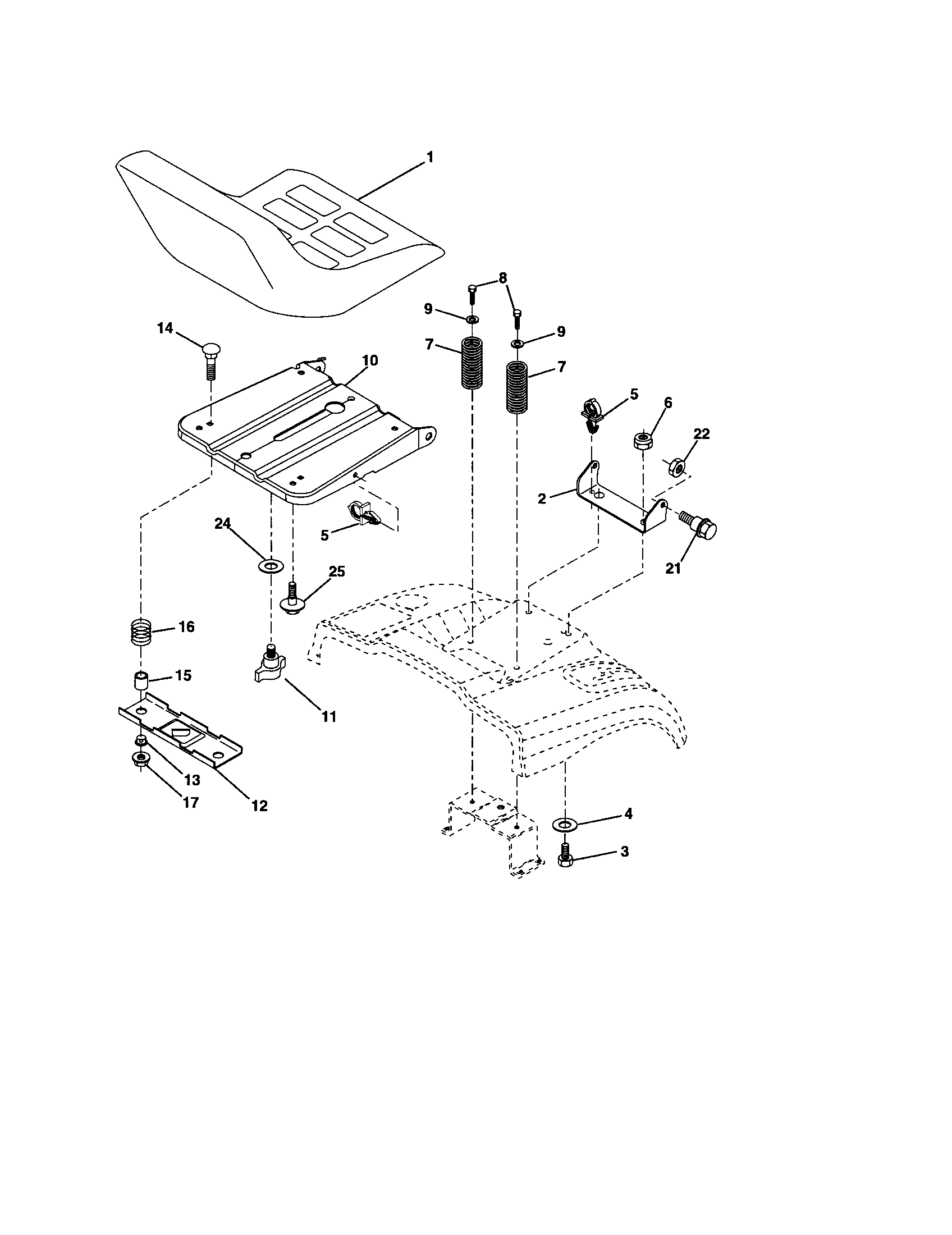 Craftsman 917256970 seat diagram