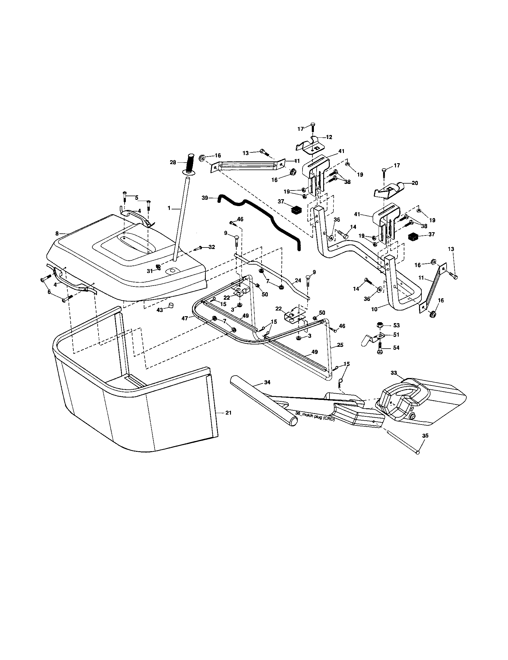 Craftsman 917256970 bagger diagram