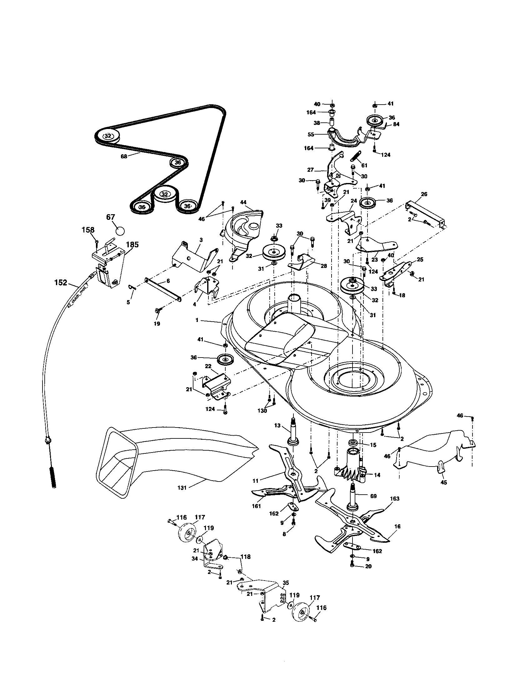 Craftsman 917256990 mower diagram