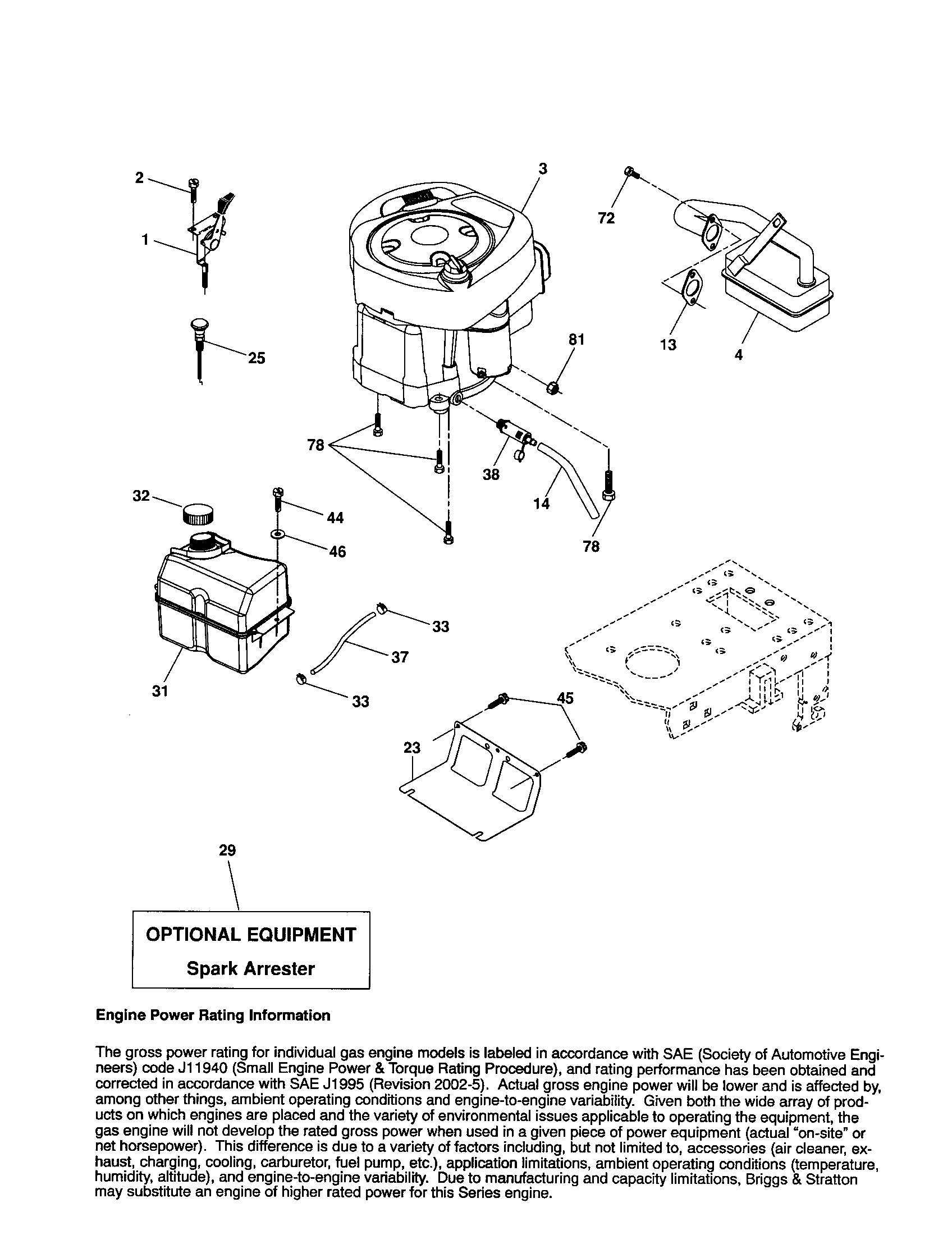 Craftsman 917257160 engine diagram
