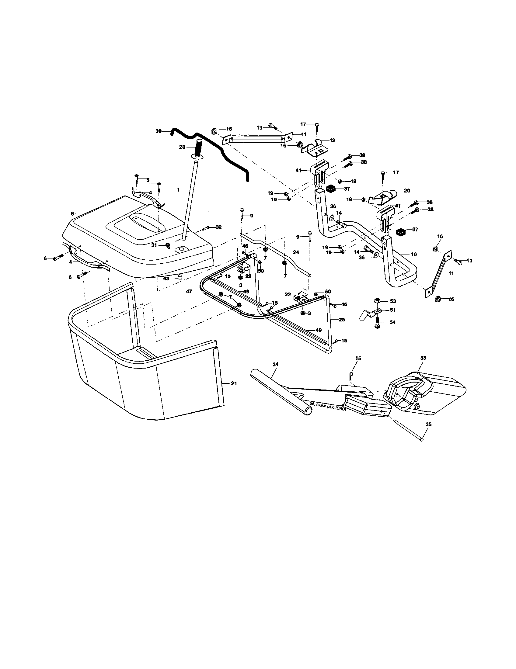 Craftsman 917257161 bagger diagram