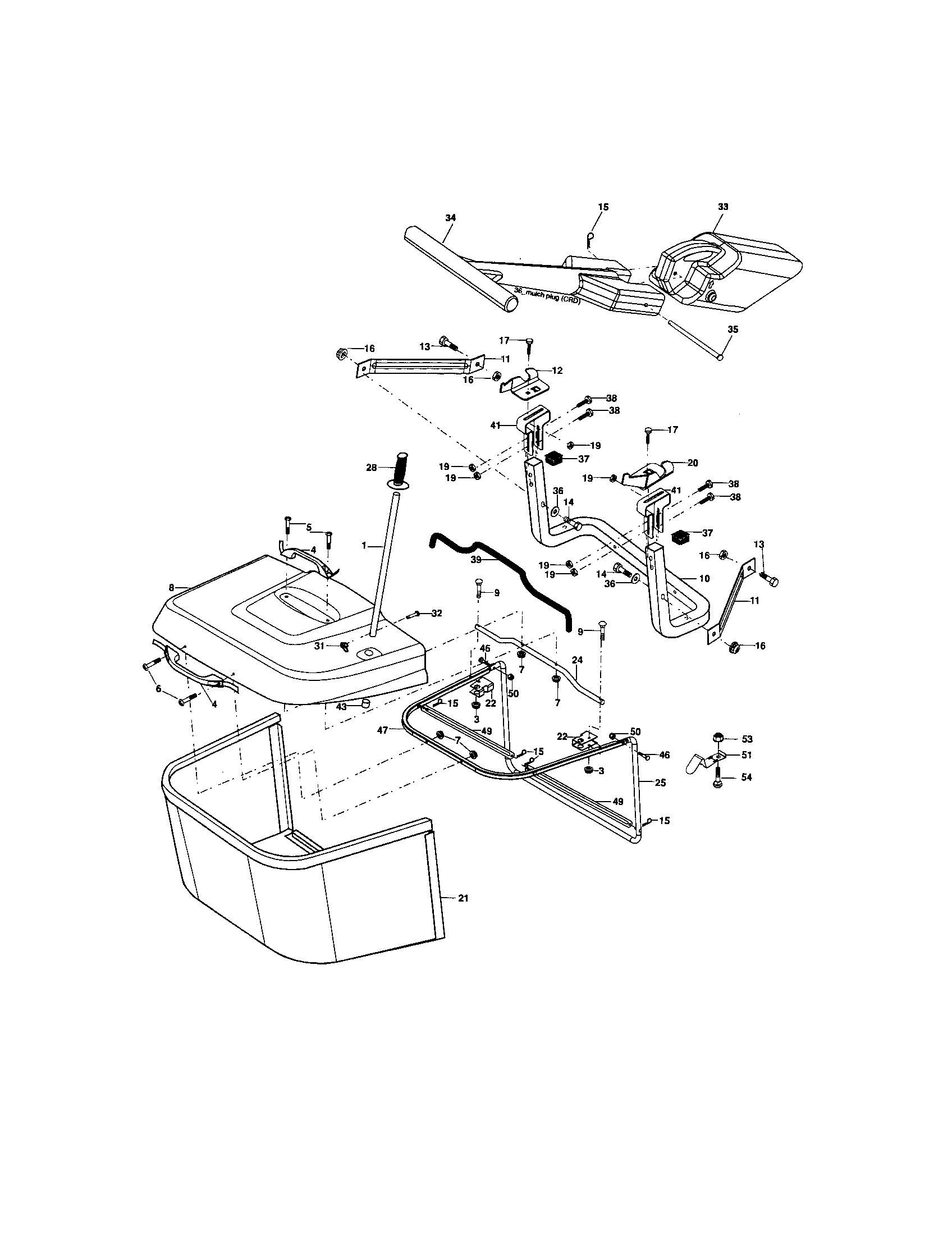 Craftsman 917257190 bagger diagram