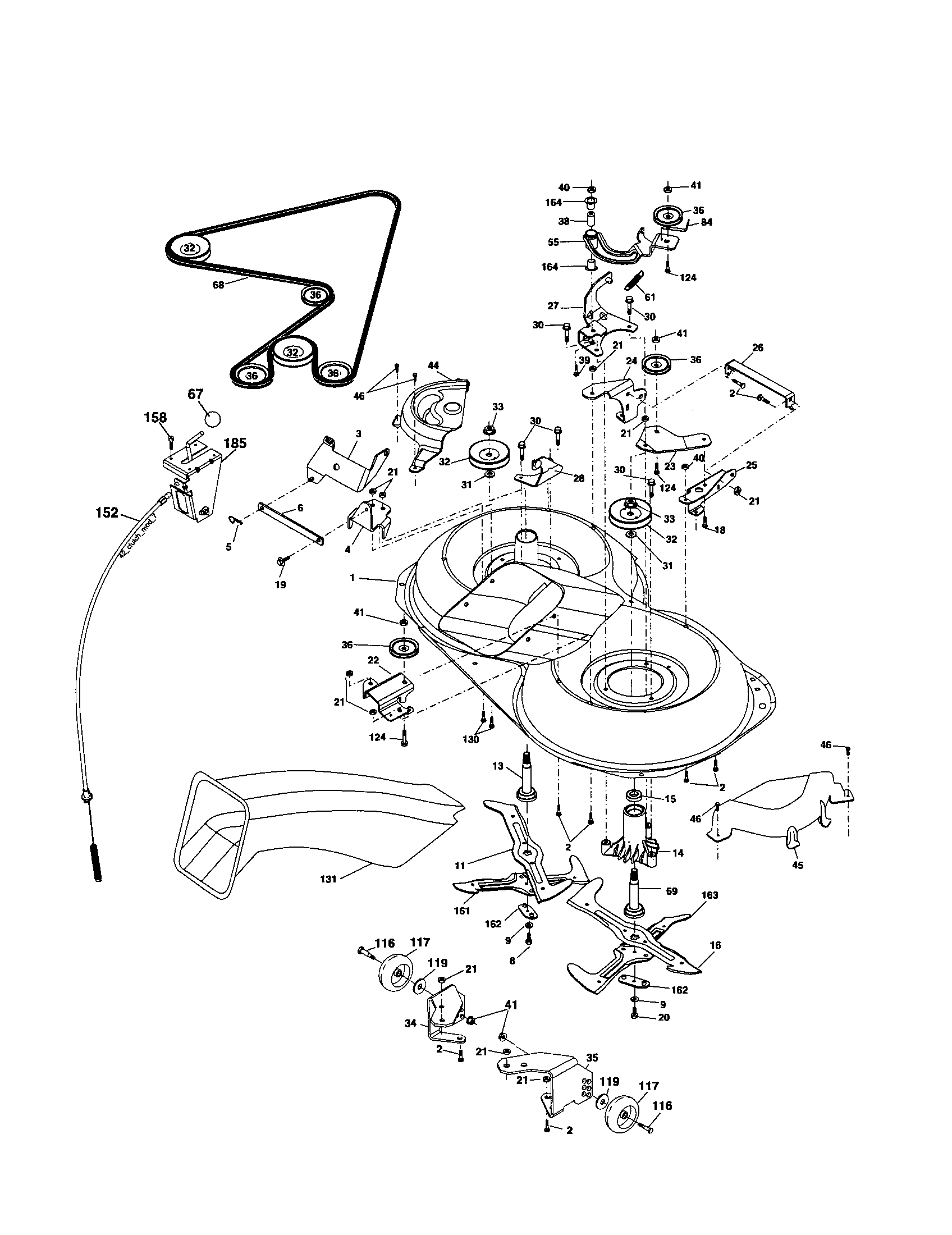 Craftsman 917257240 mower diagram