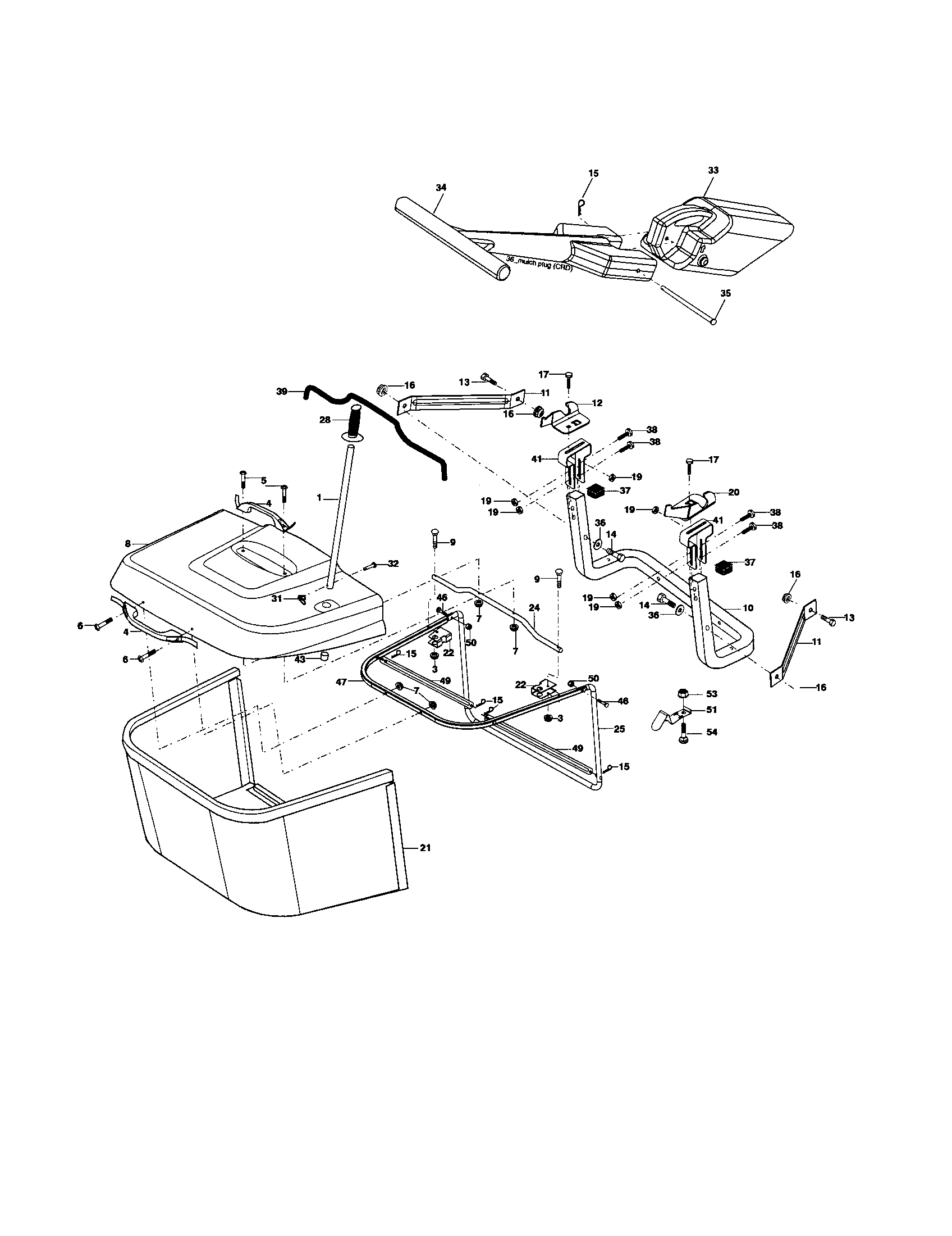 Craftsman 917257240 bagger diagram