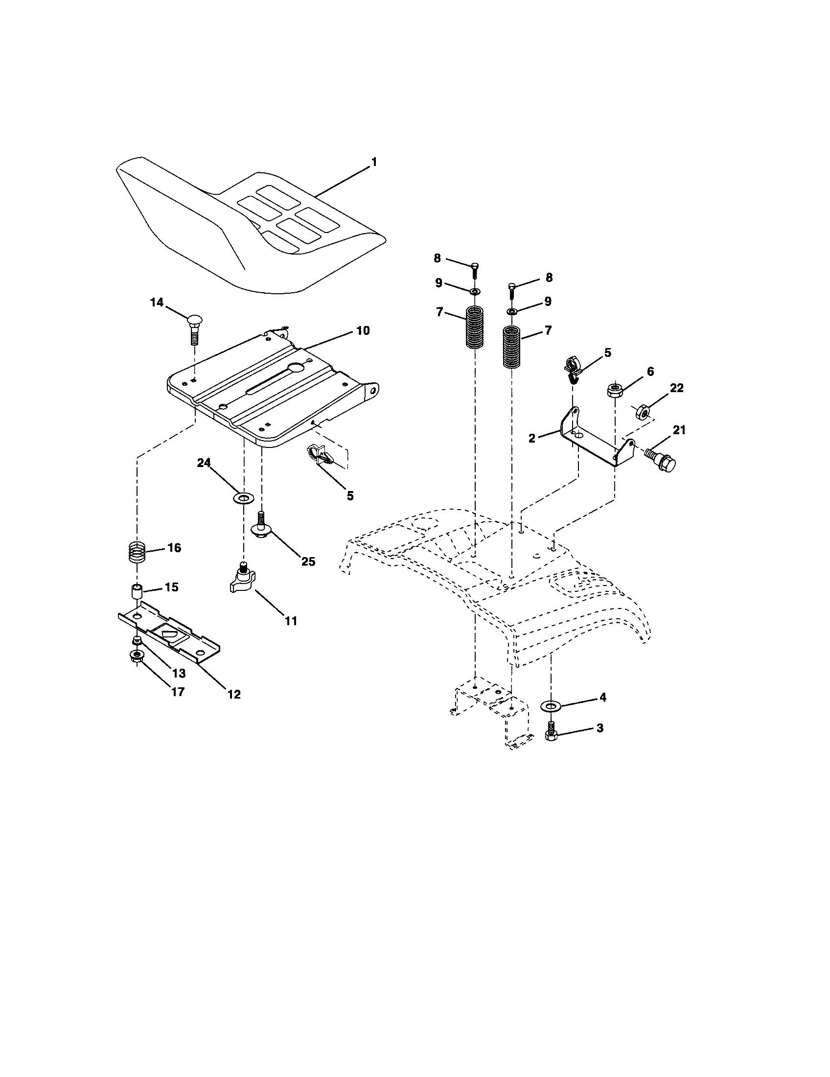 Craftsman 917257250 seat diagram