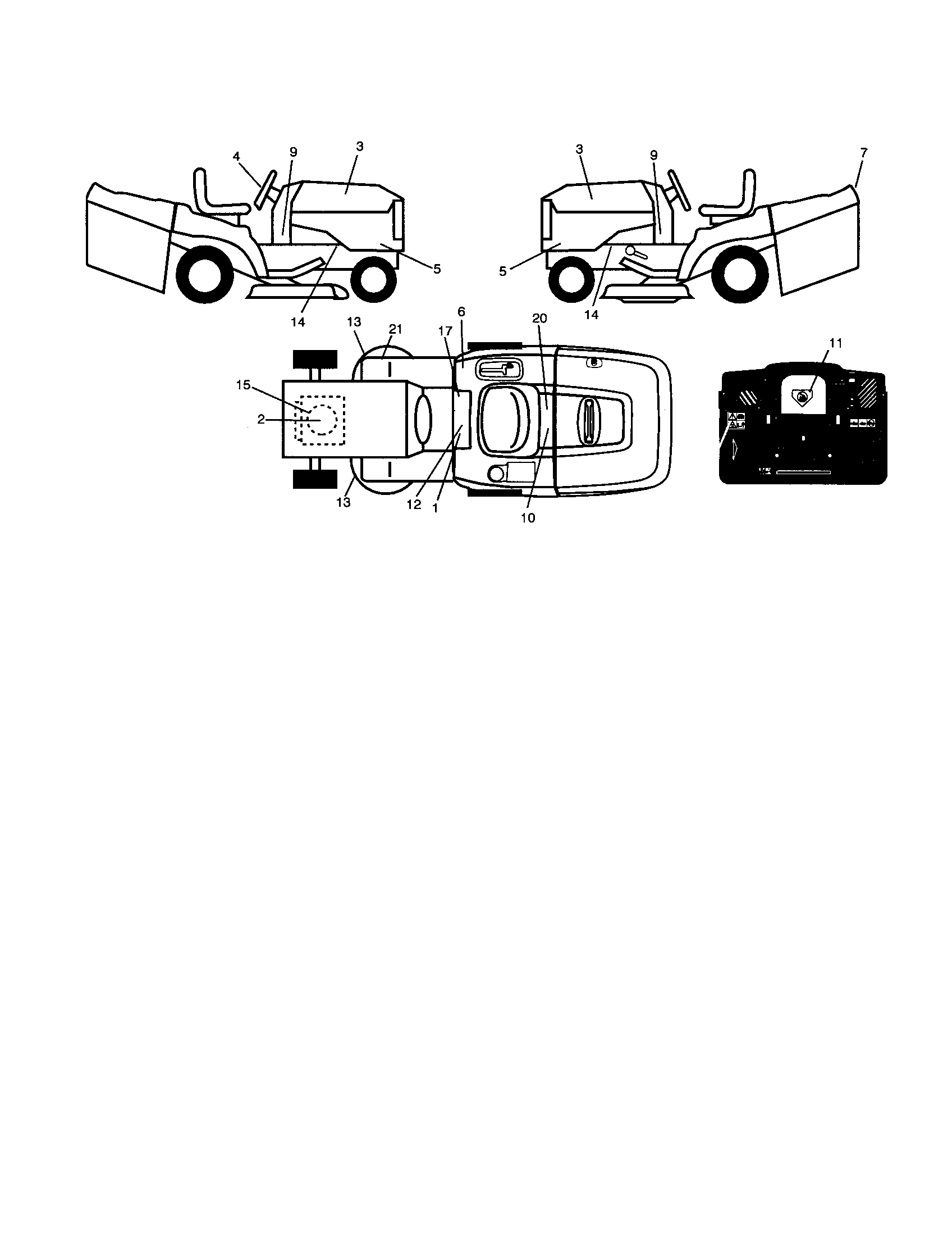 Craftsman 917257250 decals diagram