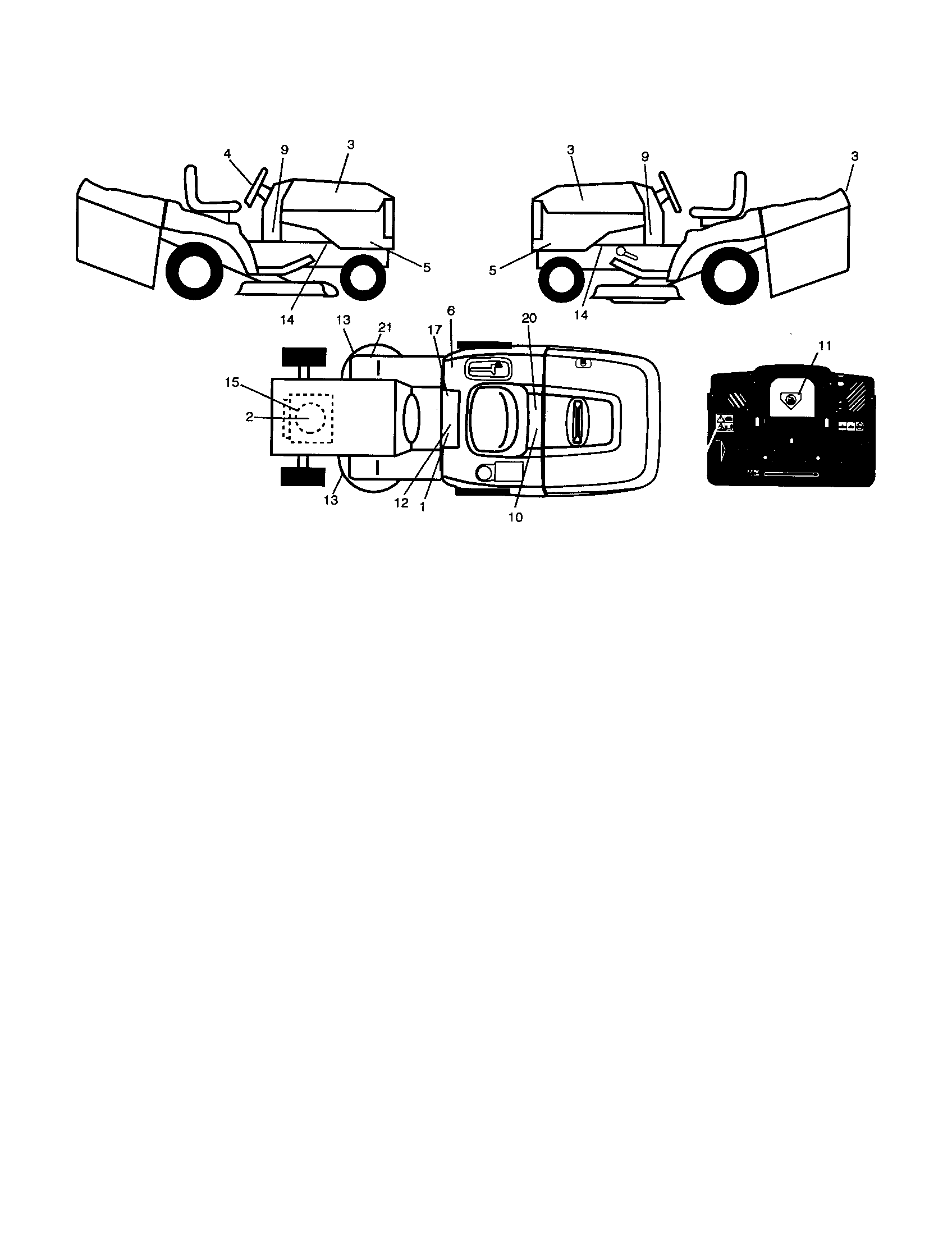 Craftsman 917257251 decals diagram