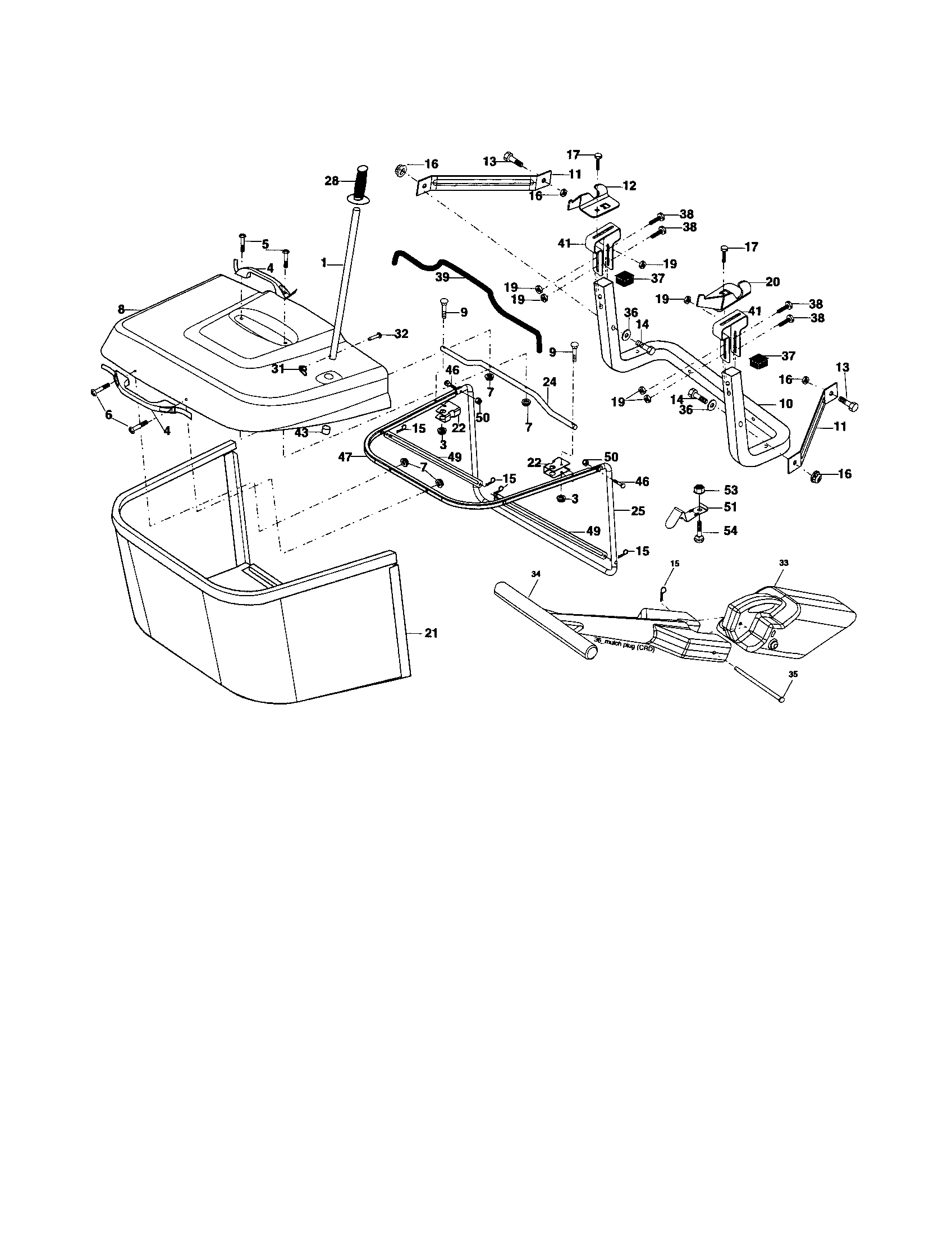 Craftsman 917257261 bagger diagram
