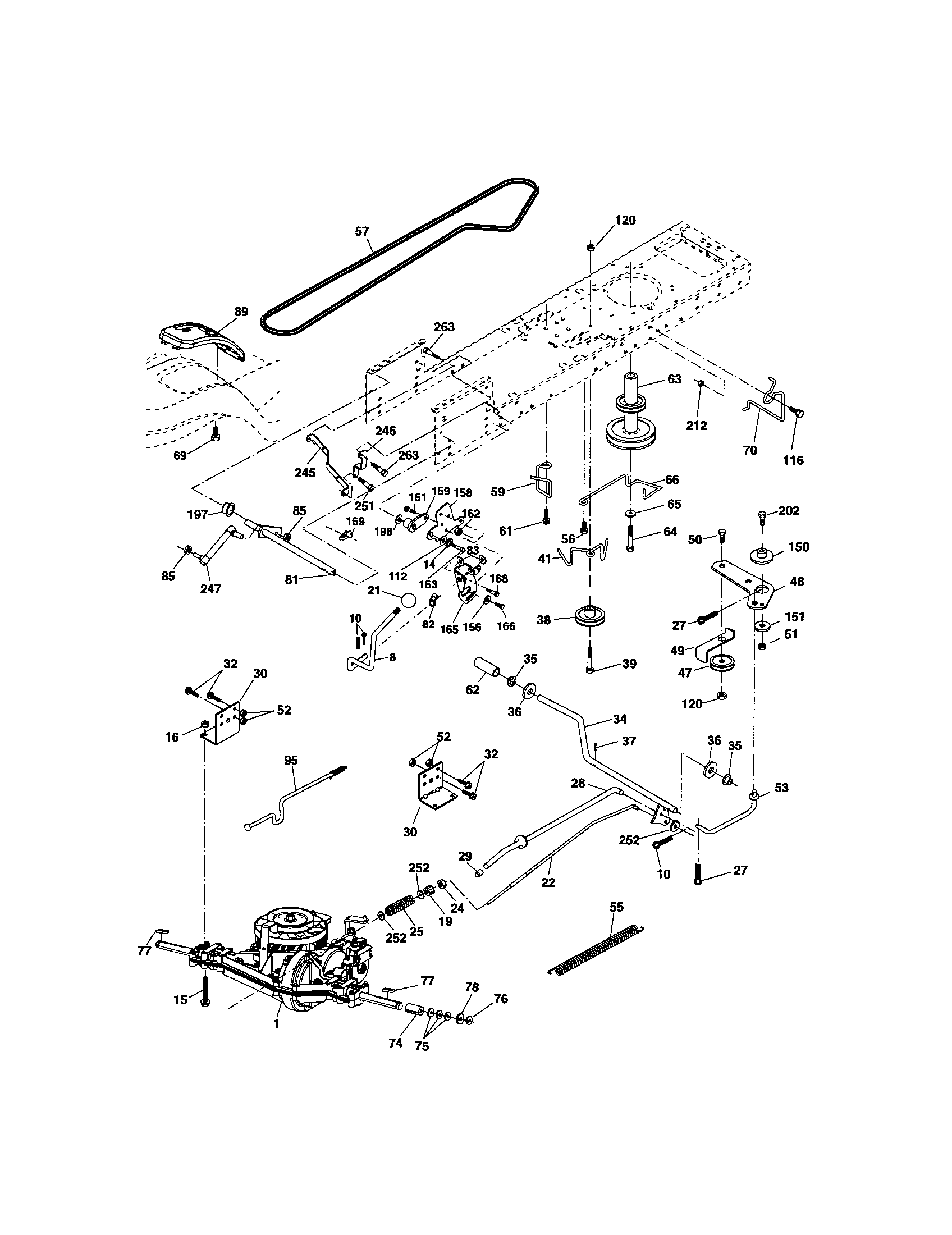 Craftsman 917287081 ground drive diagram