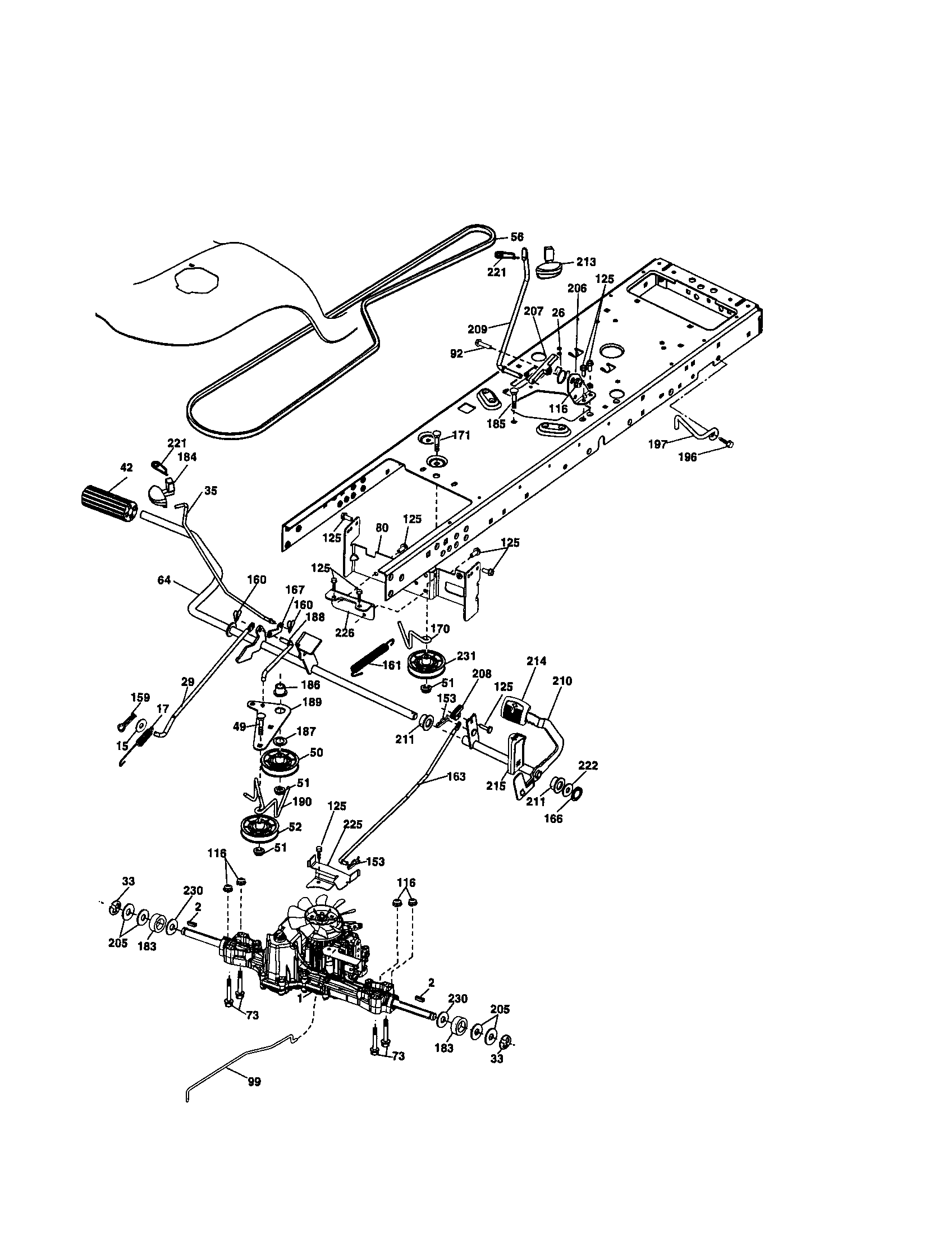 Craftsman 917286900 ground drive diagram