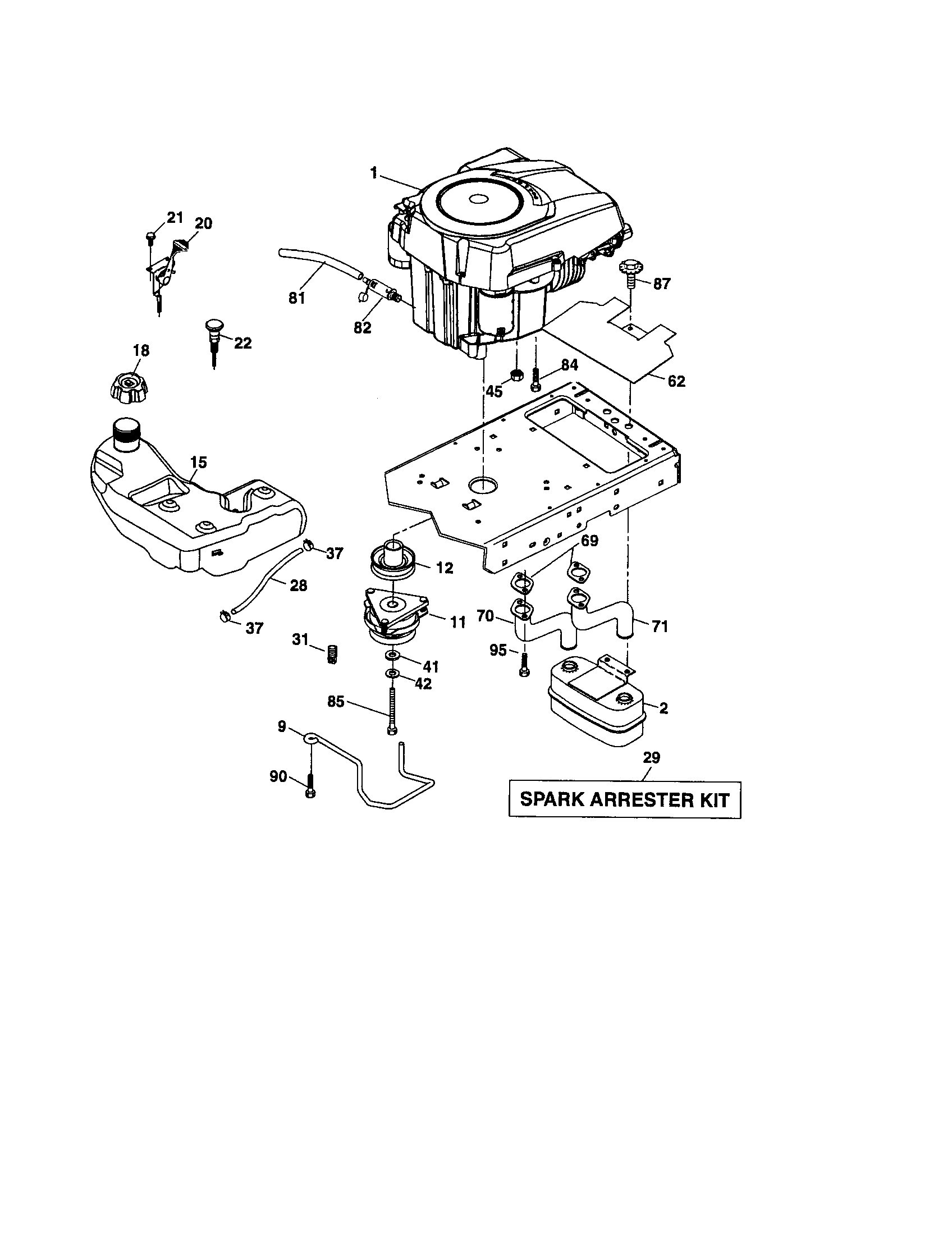 Craftsman 917286900 engine diagram