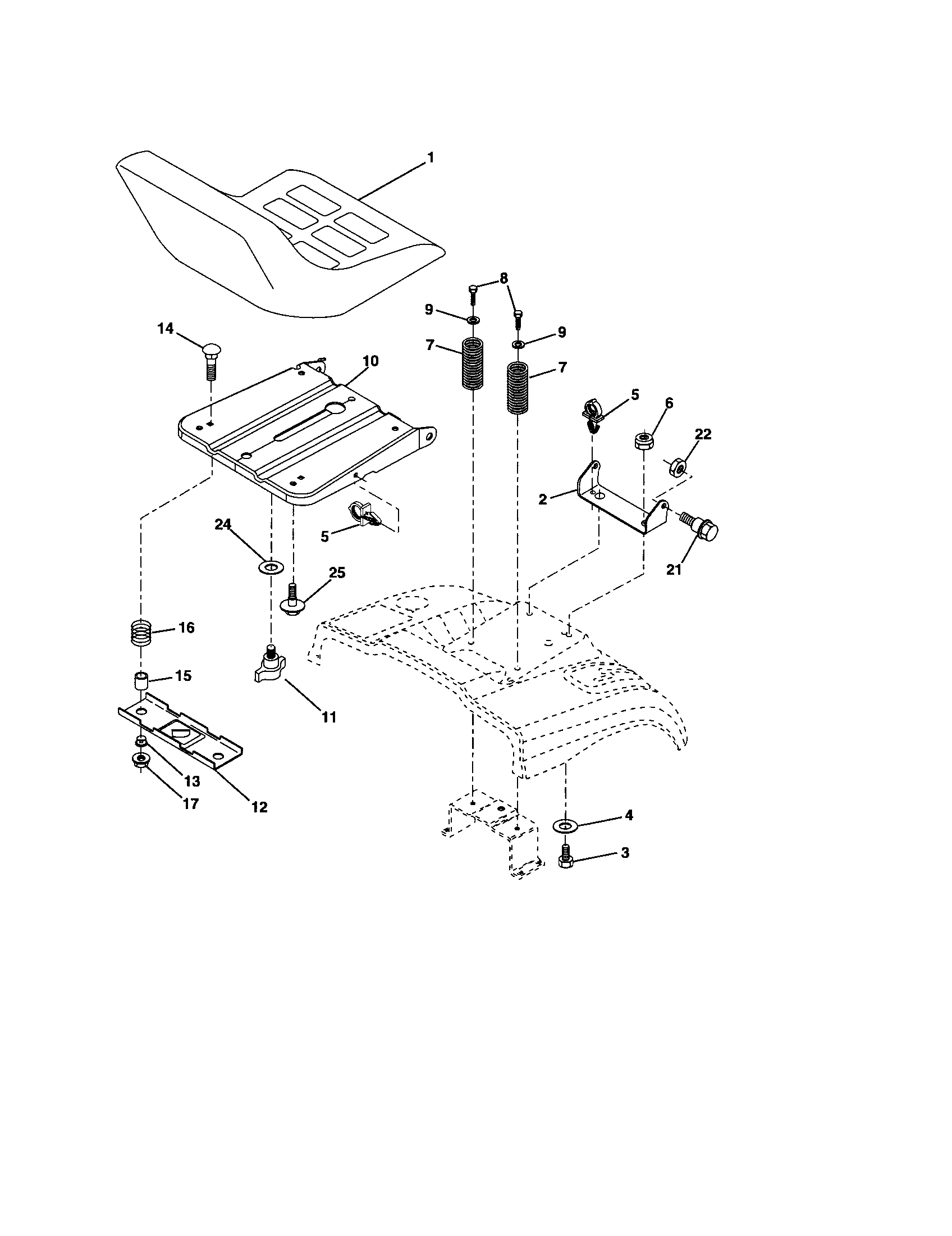 Craftsman 917253120 seat diagram