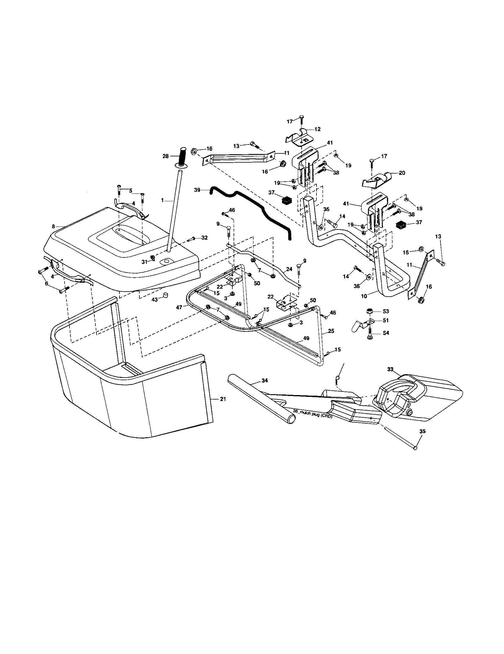 Craftsman 917253120 bagger diagram